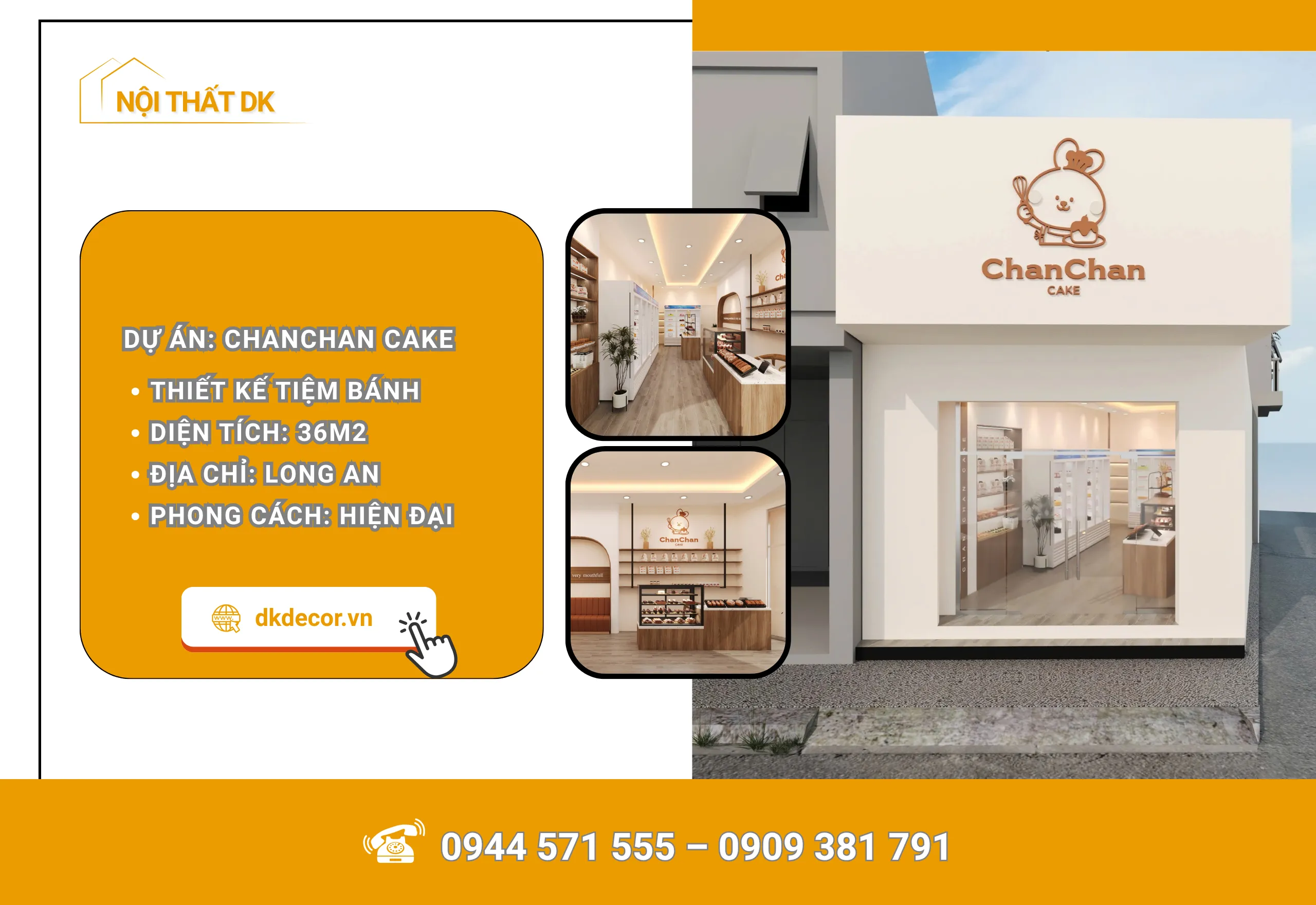 Thiết Kế Tiệm Bánh Chanchan Cake 