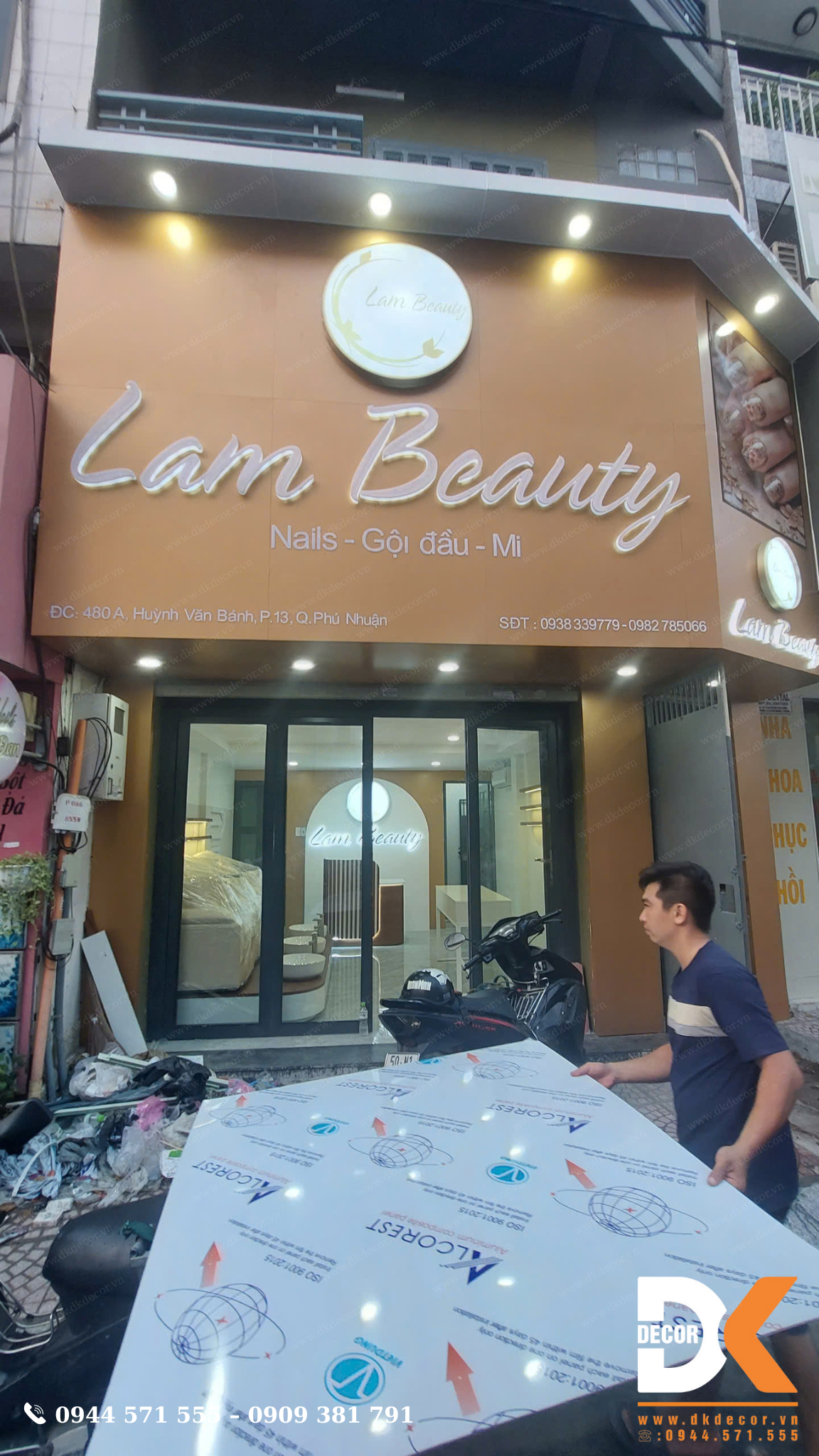 Thi công Tiệm Spa Lam Beauty Quận Phú Nhuận
