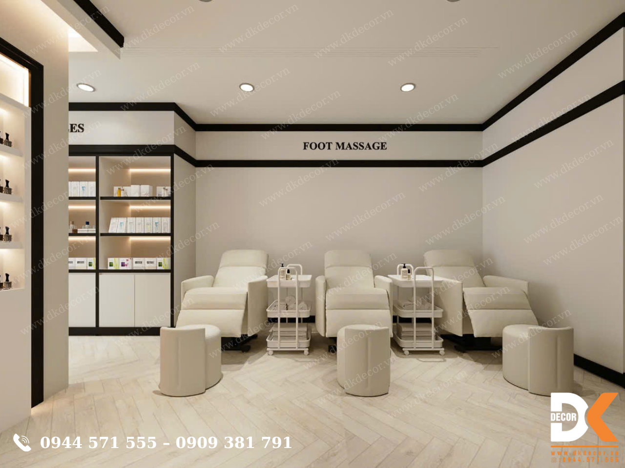 Thiết Kế Tiệm Nail Chicca - NOWZONE Fashion Mall Quận 1