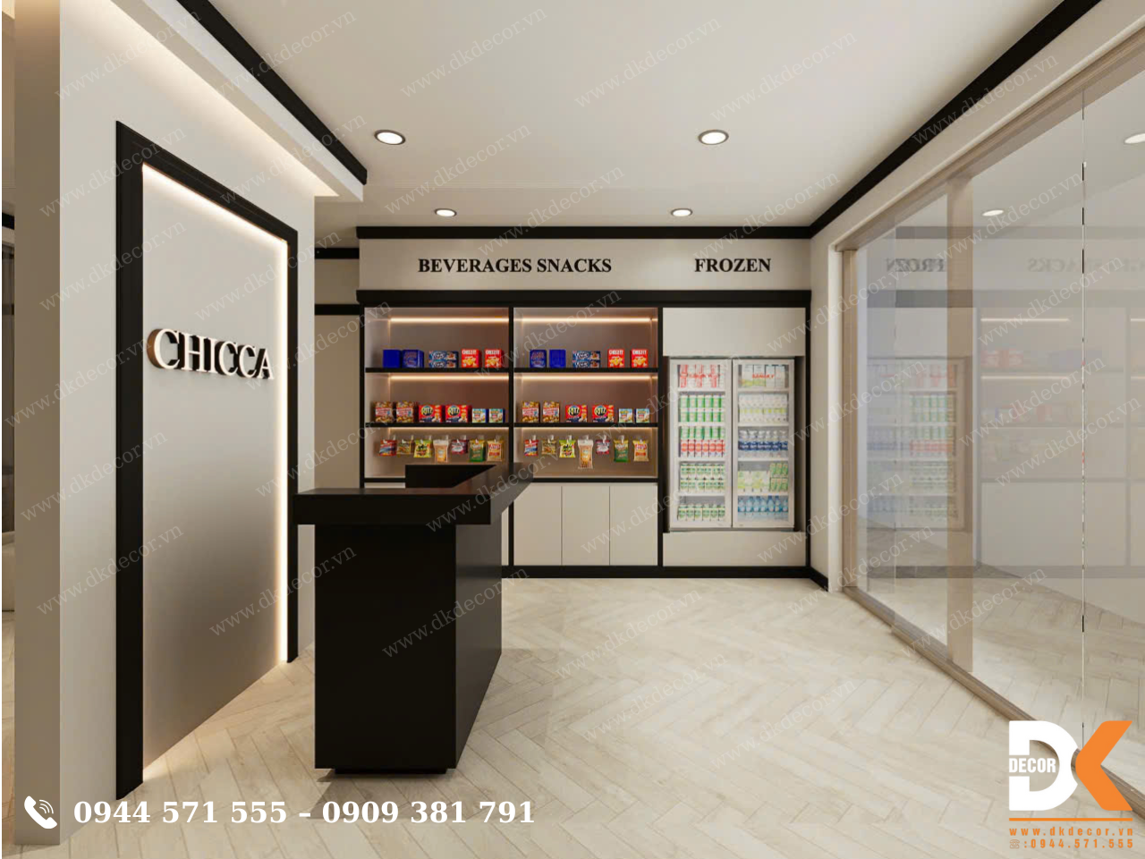 Thiết Kế Tiệm Nail Chicca - NOWZONE Fashion Mall Quận 1