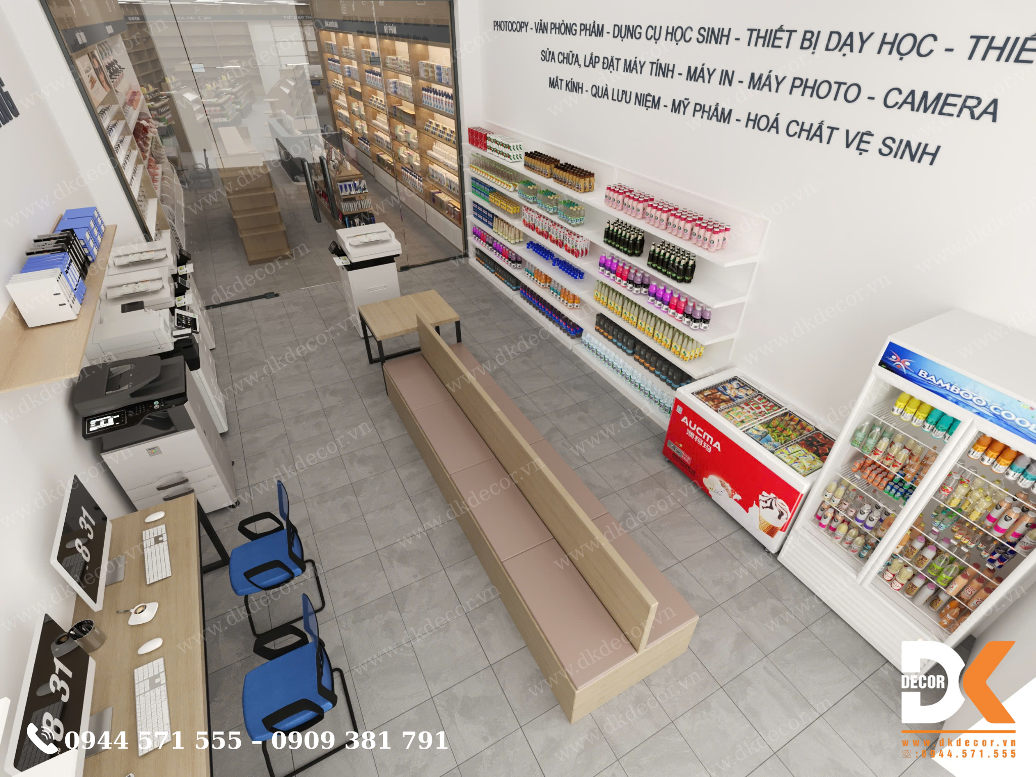 Thiết Kế Tiệm Photo Phương Trang Tại Vĩnh Long Thiết Kế Tiệm Photo Phương Trang Tại Vĩnh Long