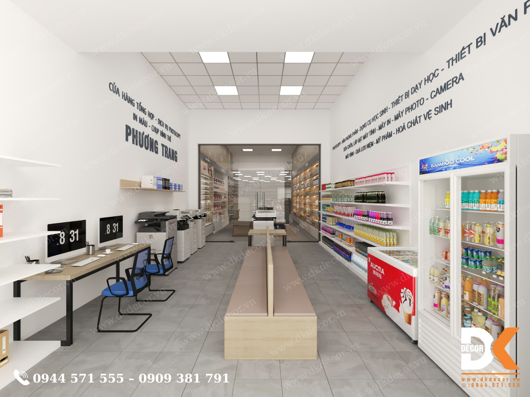 Thiết Kế Tiệm Photo Phương Trang Tại Vĩnh Long Thiết Kế Tiệm Photo Phương Trang Tại Vĩnh Long
