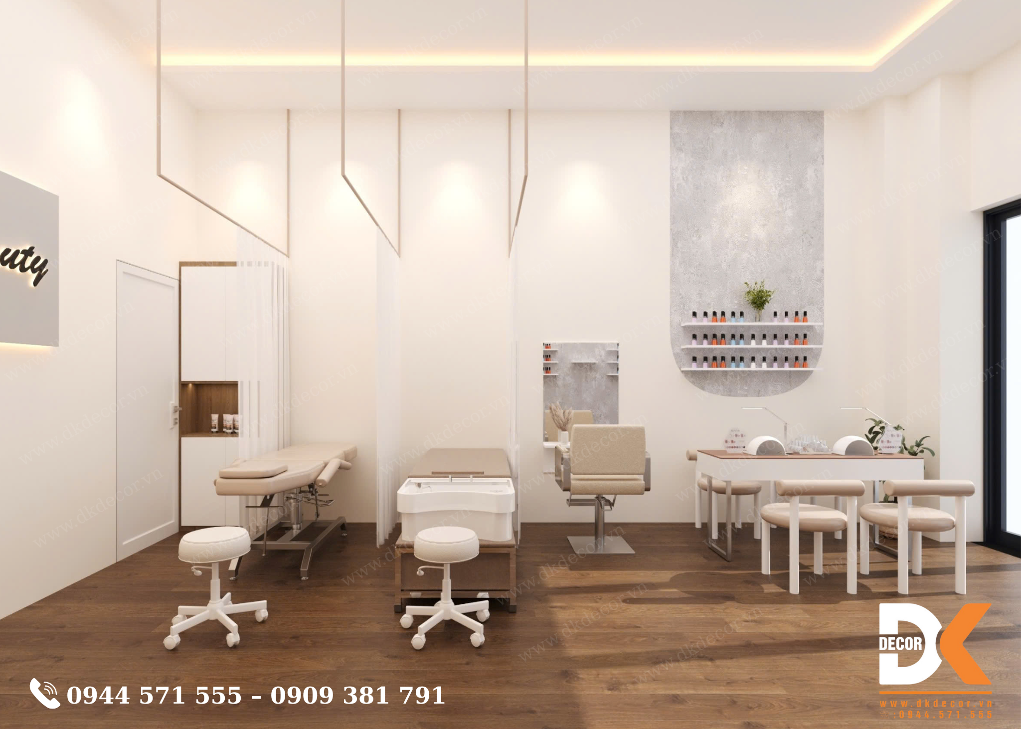 Thiết Kế Tiệm Nails ANNA BEAUTY Tại Long An