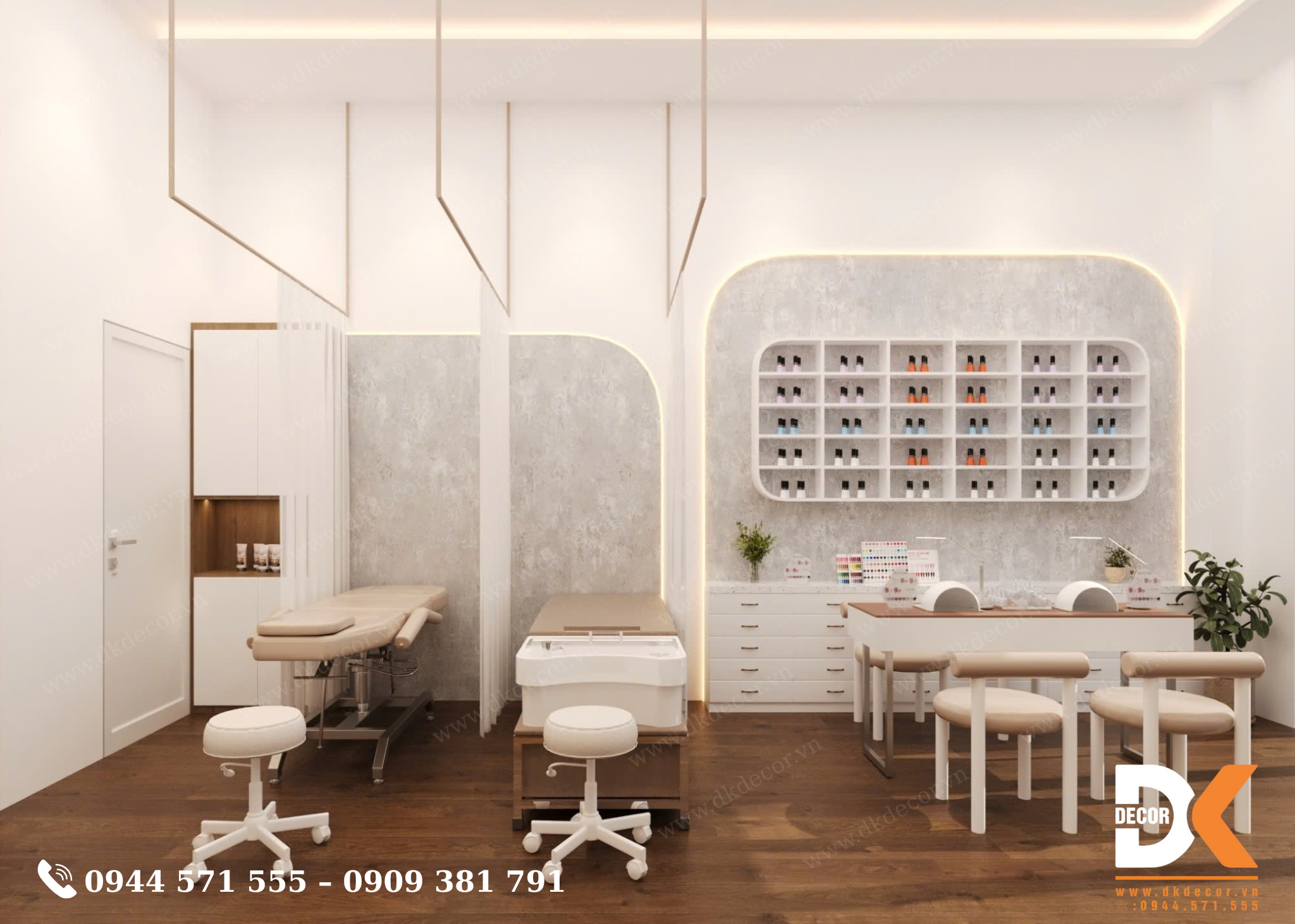 Thiết Kế Tiệm Nails ANNA BEAUTY Tại Long An