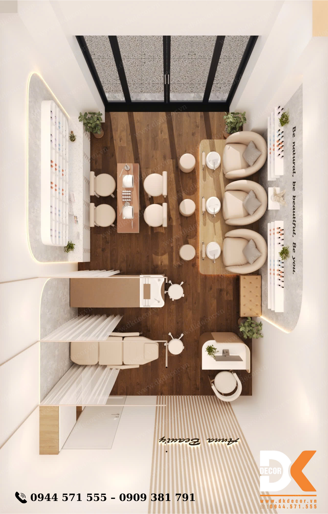 Thiết Kế Tiệm Nails ANNA BEAUTY Tại Long An