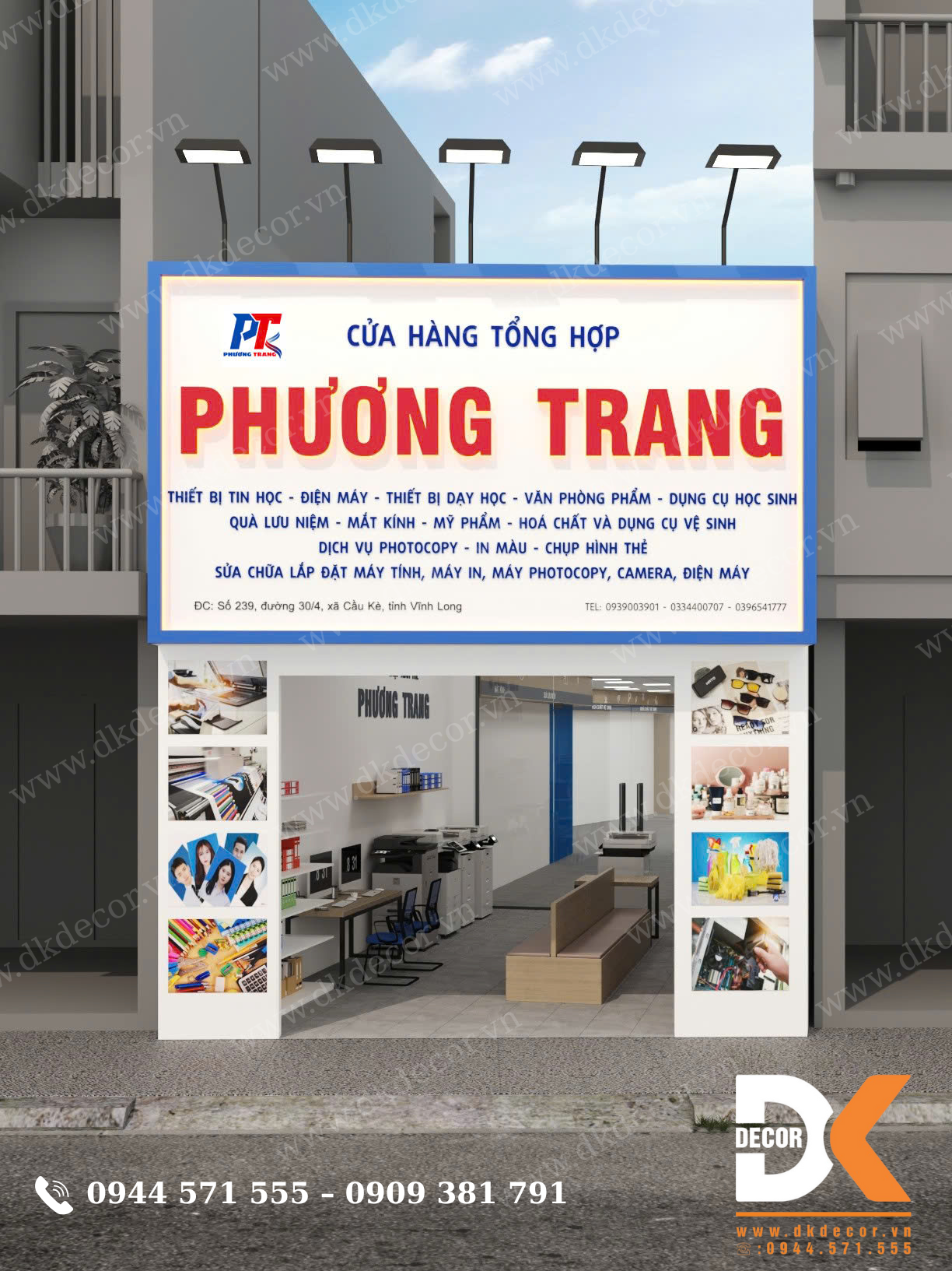 Thiết Kế Tiệm Photo Phương Trang Tại Vĩnh Long Thiết Kế Tiệm Photo Phương Trang Tại Vĩnh Long