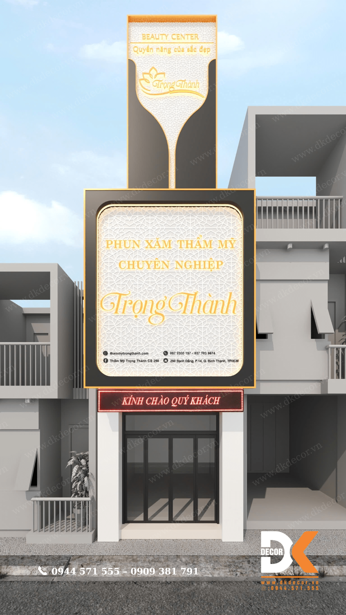 Thiết Kế Phòng Tư Vấn Phun Xăm Trọng Thành - Bình Thạnh