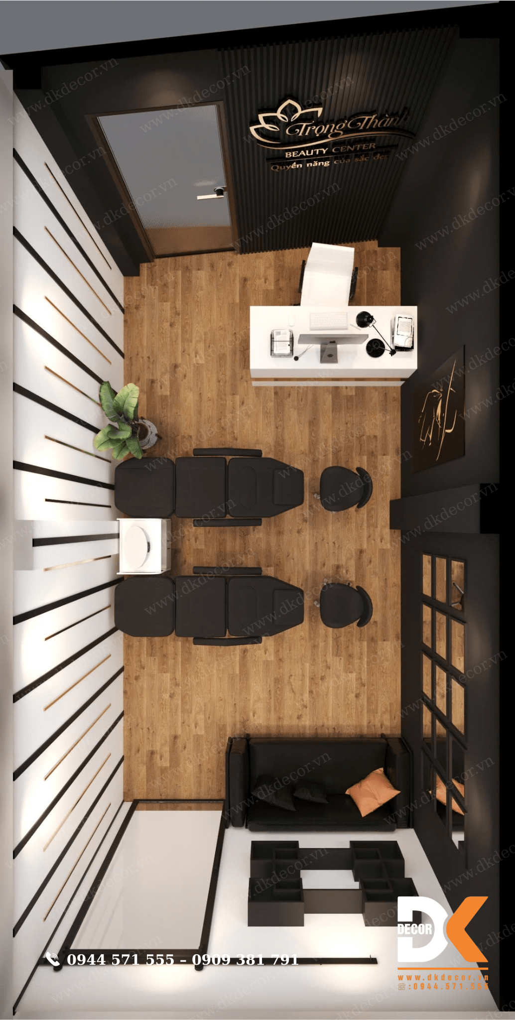 Thiết Kế Phòng Tư Vấn Phun Xăm Trọng Thành - Bình Thạnh