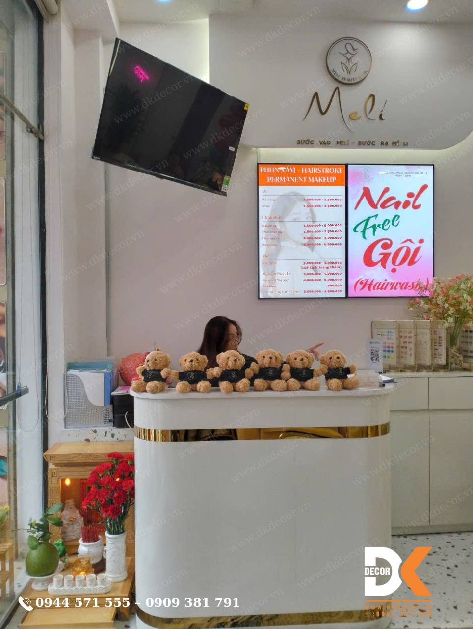 Thi Công Tiệm Nail Spa Meli Beauty Thi Công Tiệm Nail Spa Meli Beauty