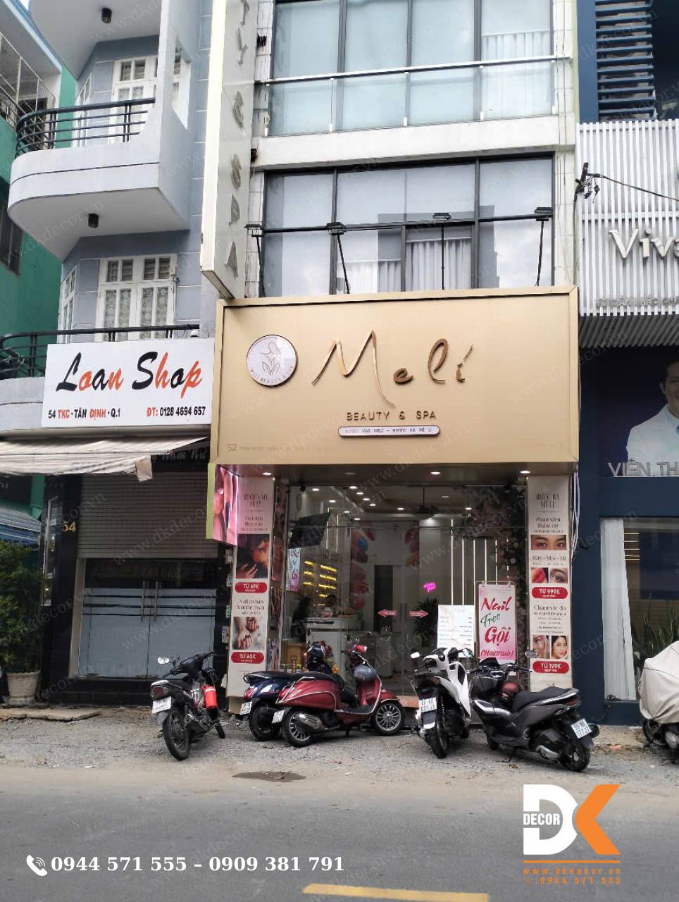 Thi Công Tiệm Nail Spa Meli Beauty Thi Công Tiệm Nail Spa Meli Beauty