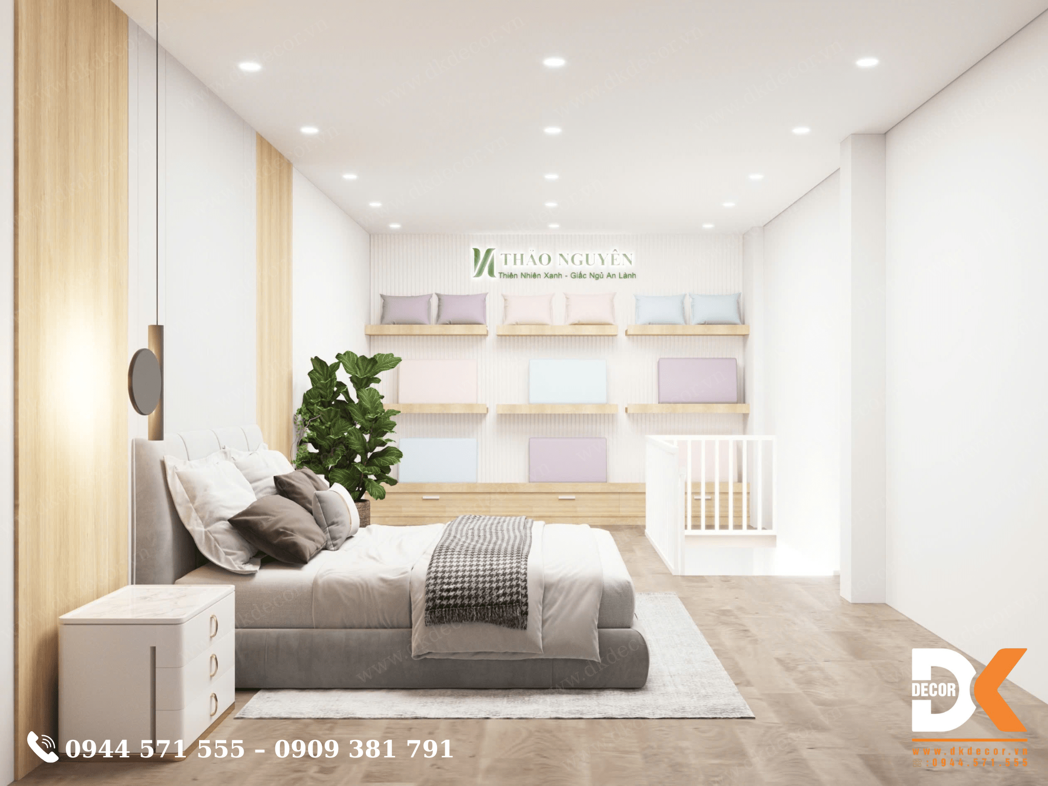 Thiết Kế Showroom Drap Chăn Ga Thảo Nguyên