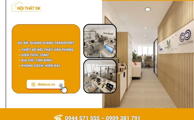 Thiết Kế Nội Thất Văn Phòng Quang Giang Transport – Tân Bình