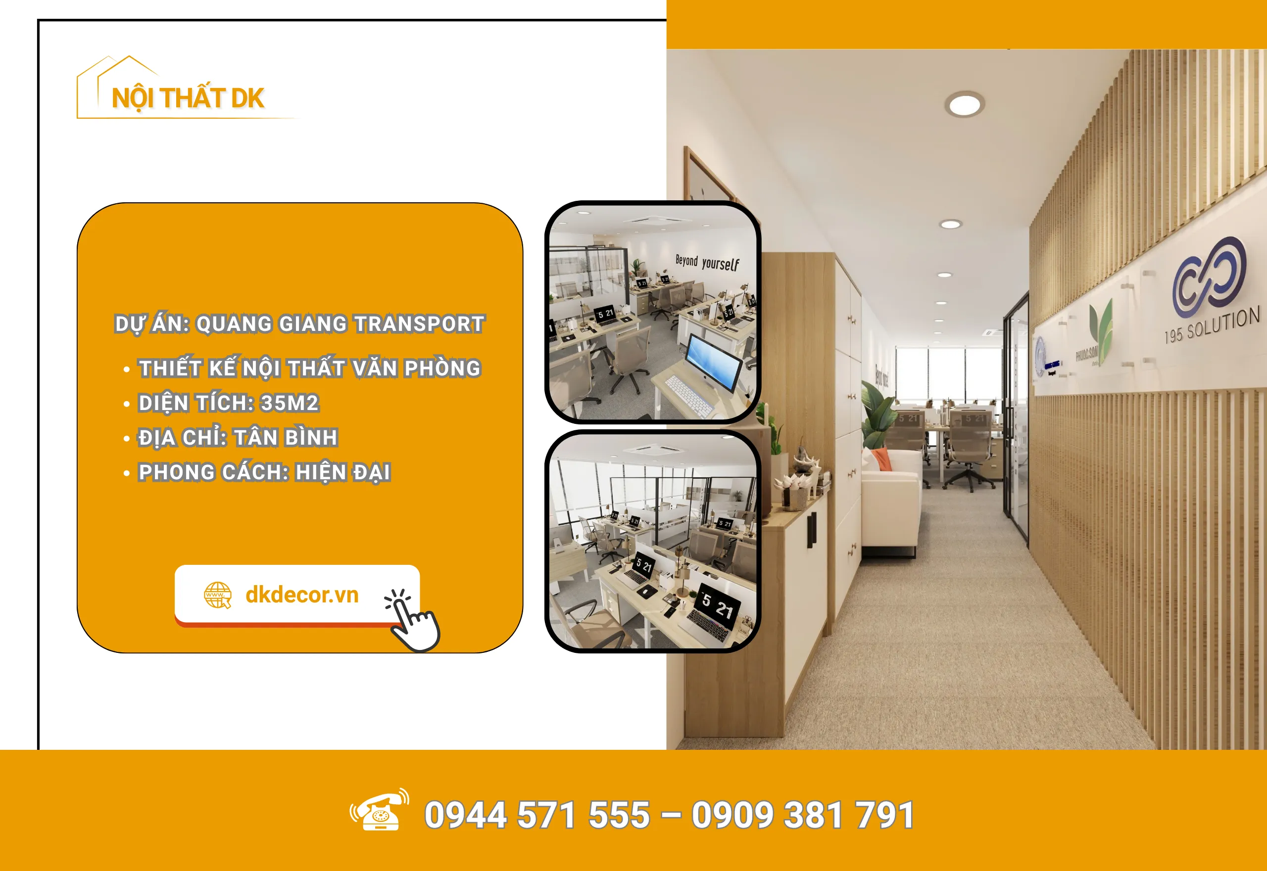 Thiết Kế Nội Thất Văn Phòng Quang Giang Transport – Tân Bình 