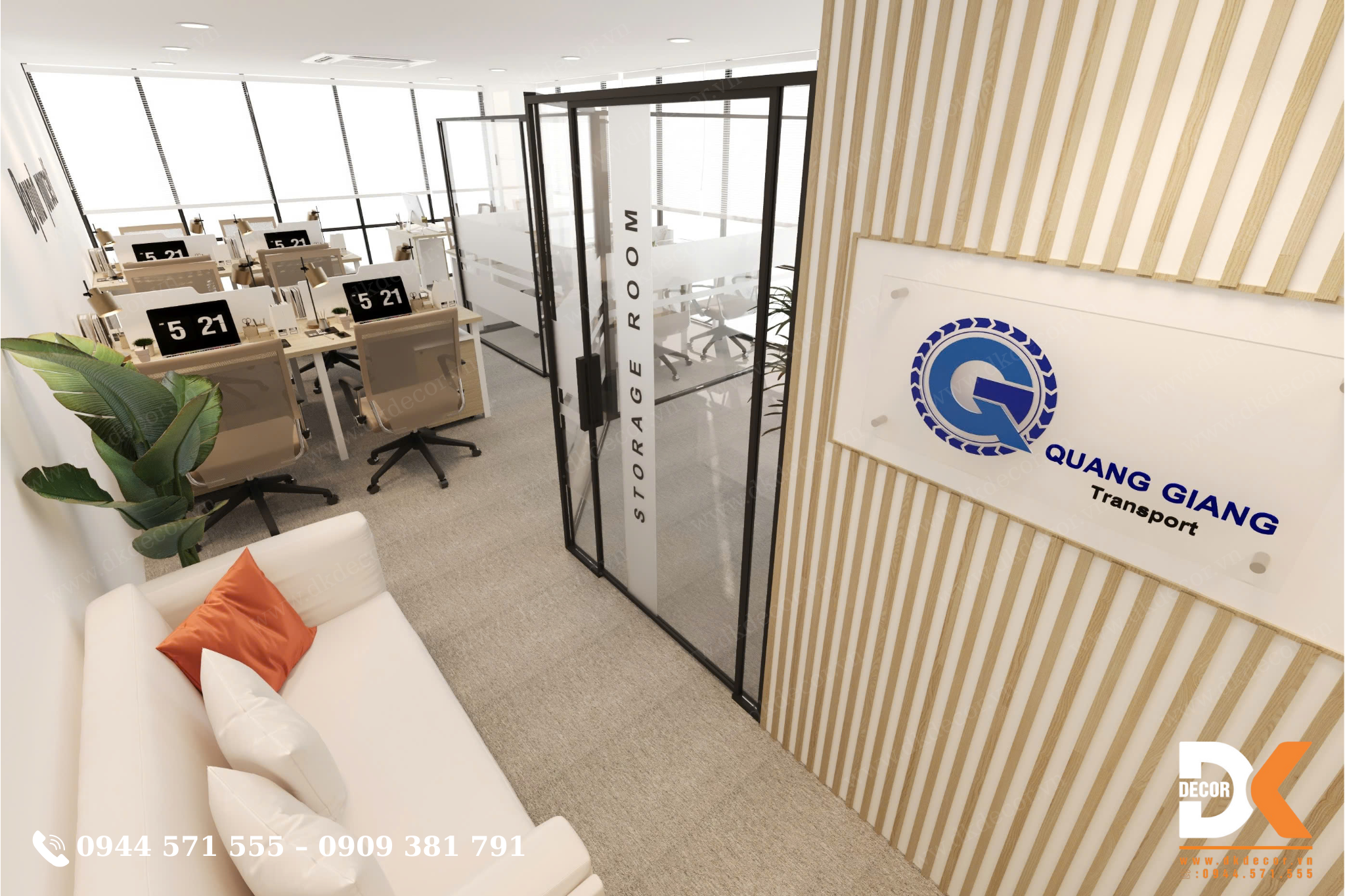 thiết kế nội thất văn phòng quang giang tân bình