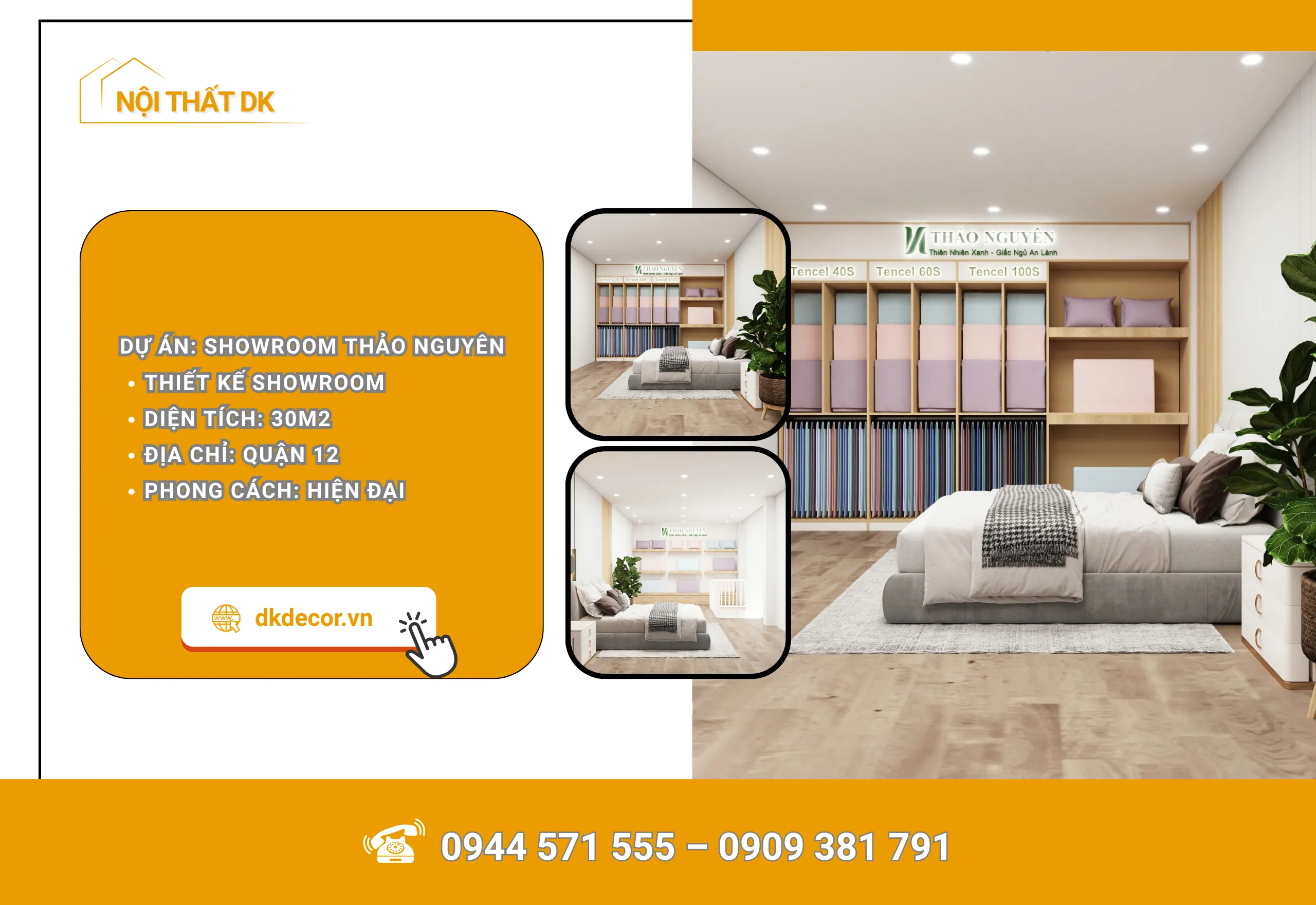 Thiết Kế Showroom Drap Chăn Ga Thảo Nguyên 