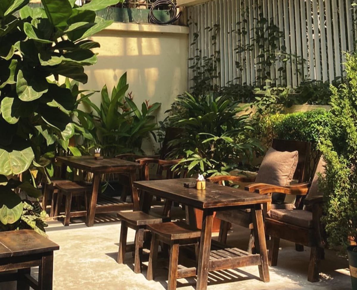 phong cách quán cafe eco 