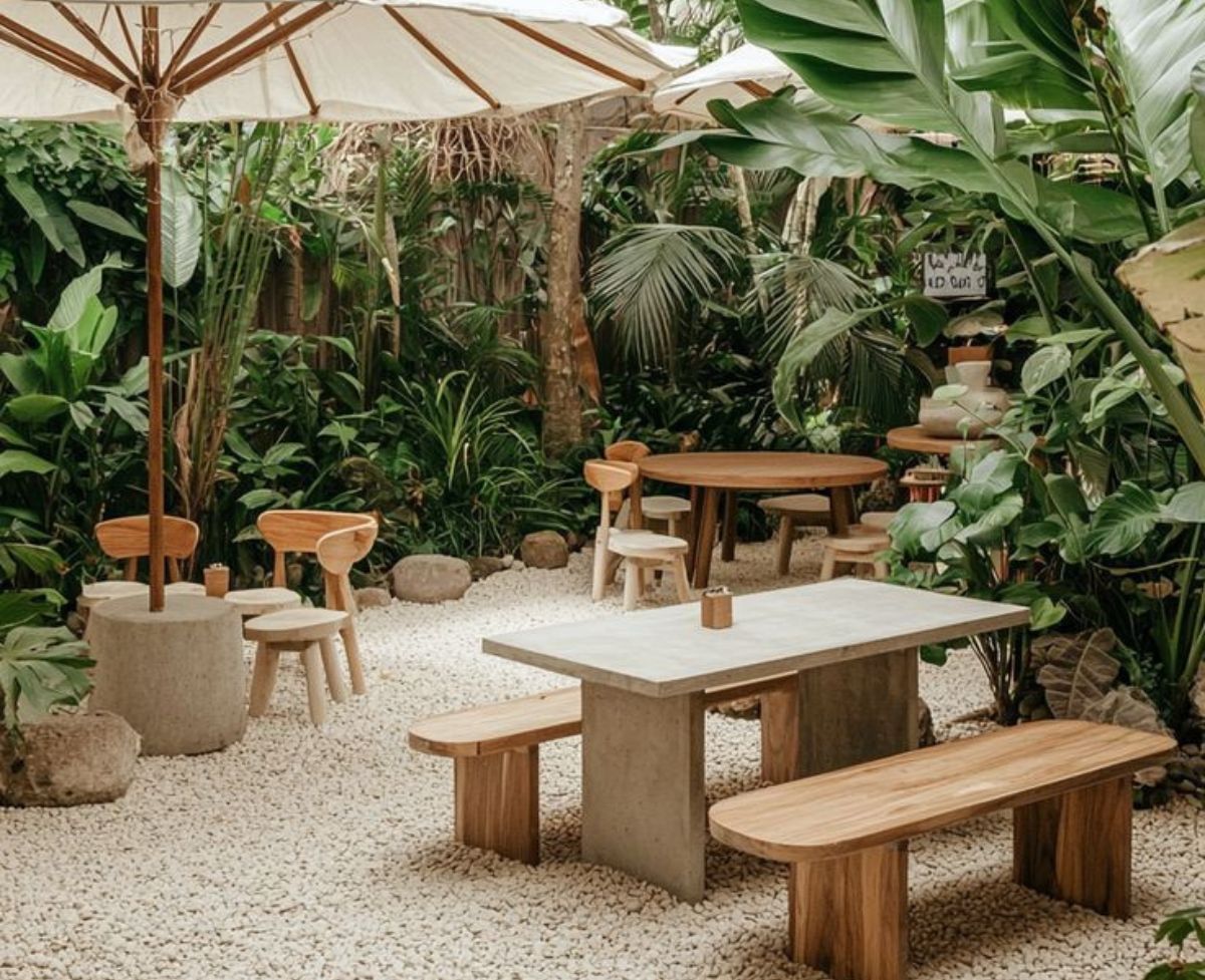 phong cách quán cafe eco