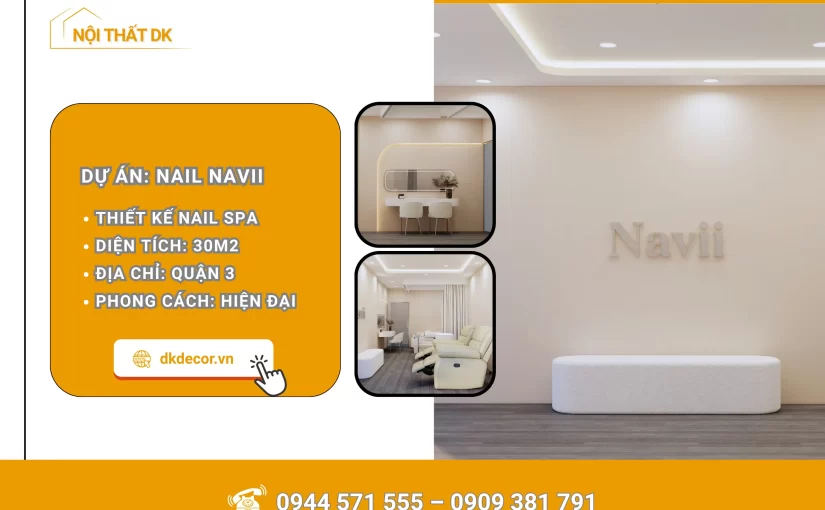 Thiết Kế Tiệm Nail Spa Navii [Quận 3]