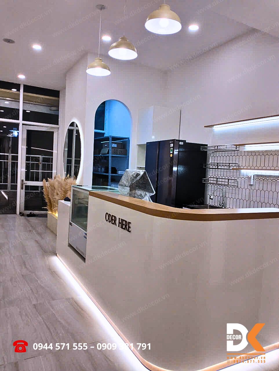 quầy order quán coffee yuna