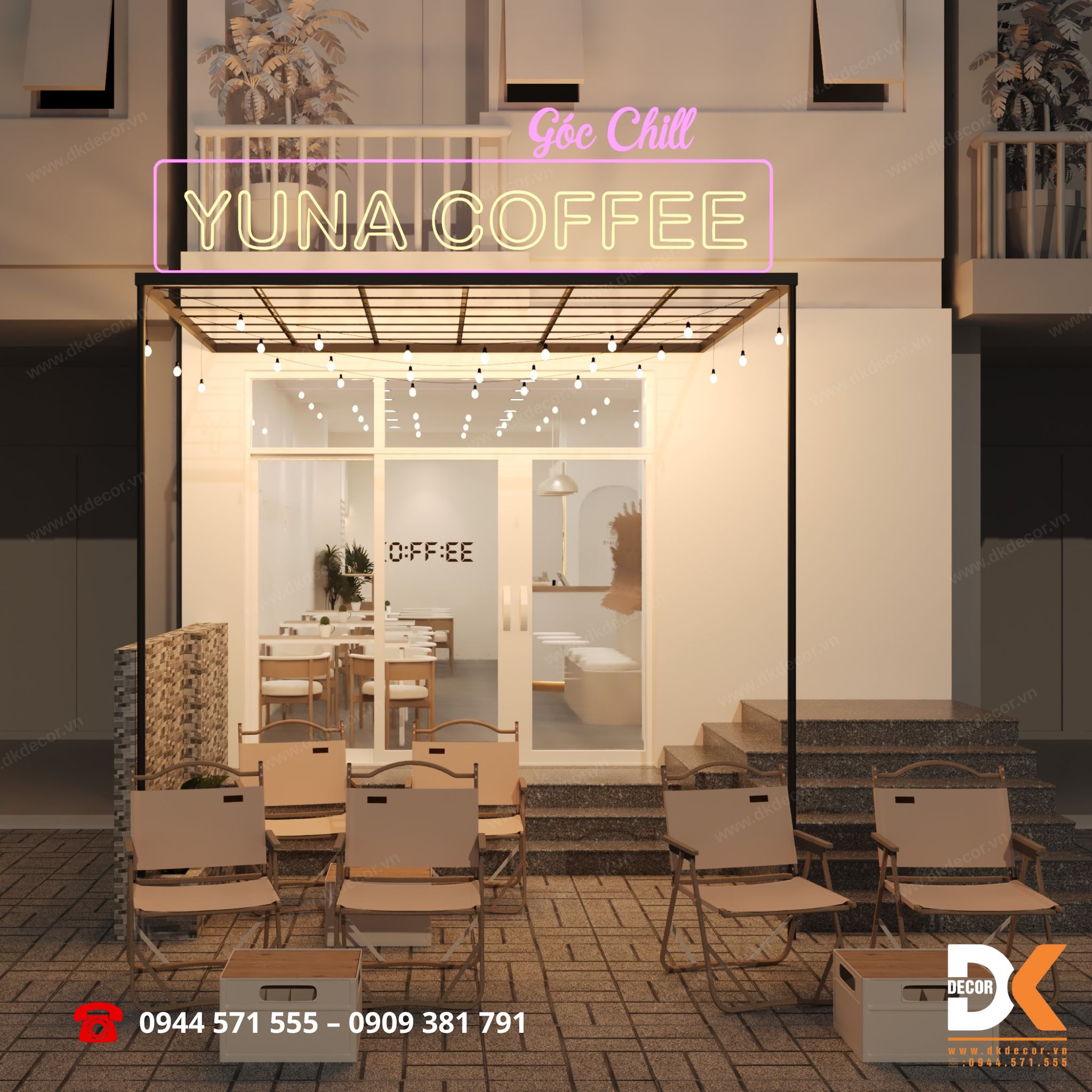 mặt tiền tiệm cafe yuna