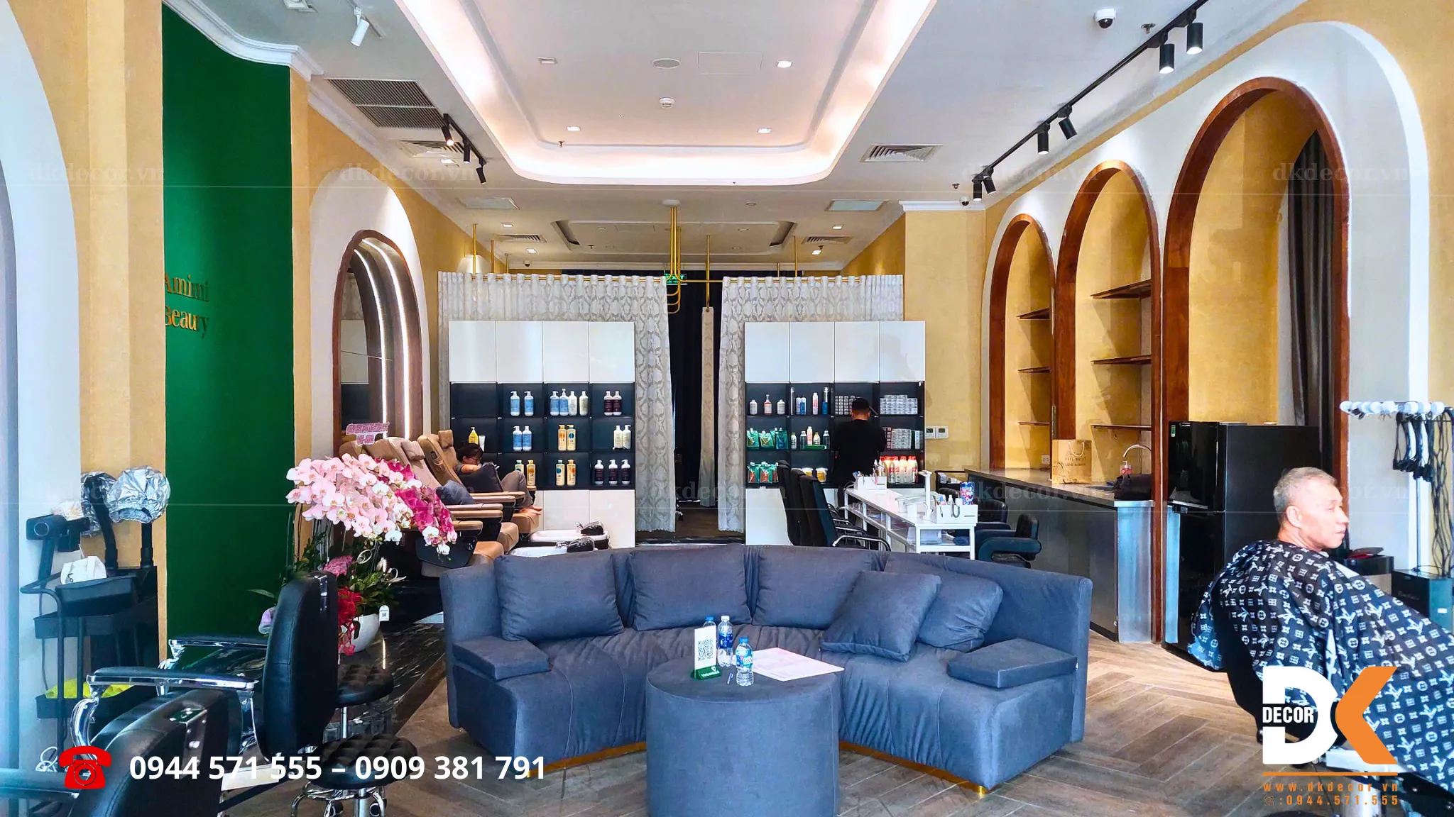 không gian tiệm salon amimi beauty