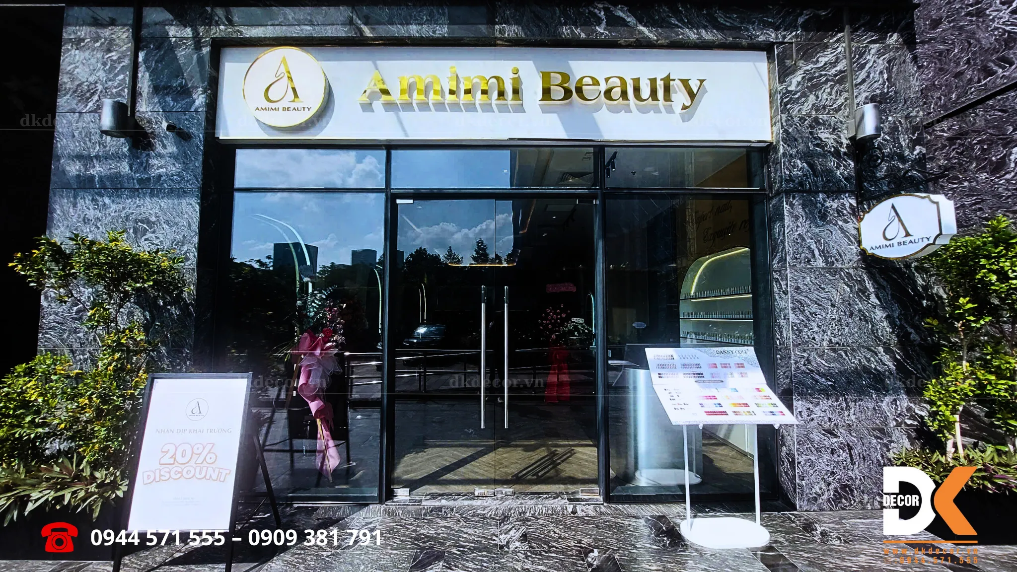 mặt tiền tiệm salon amimi beauty
