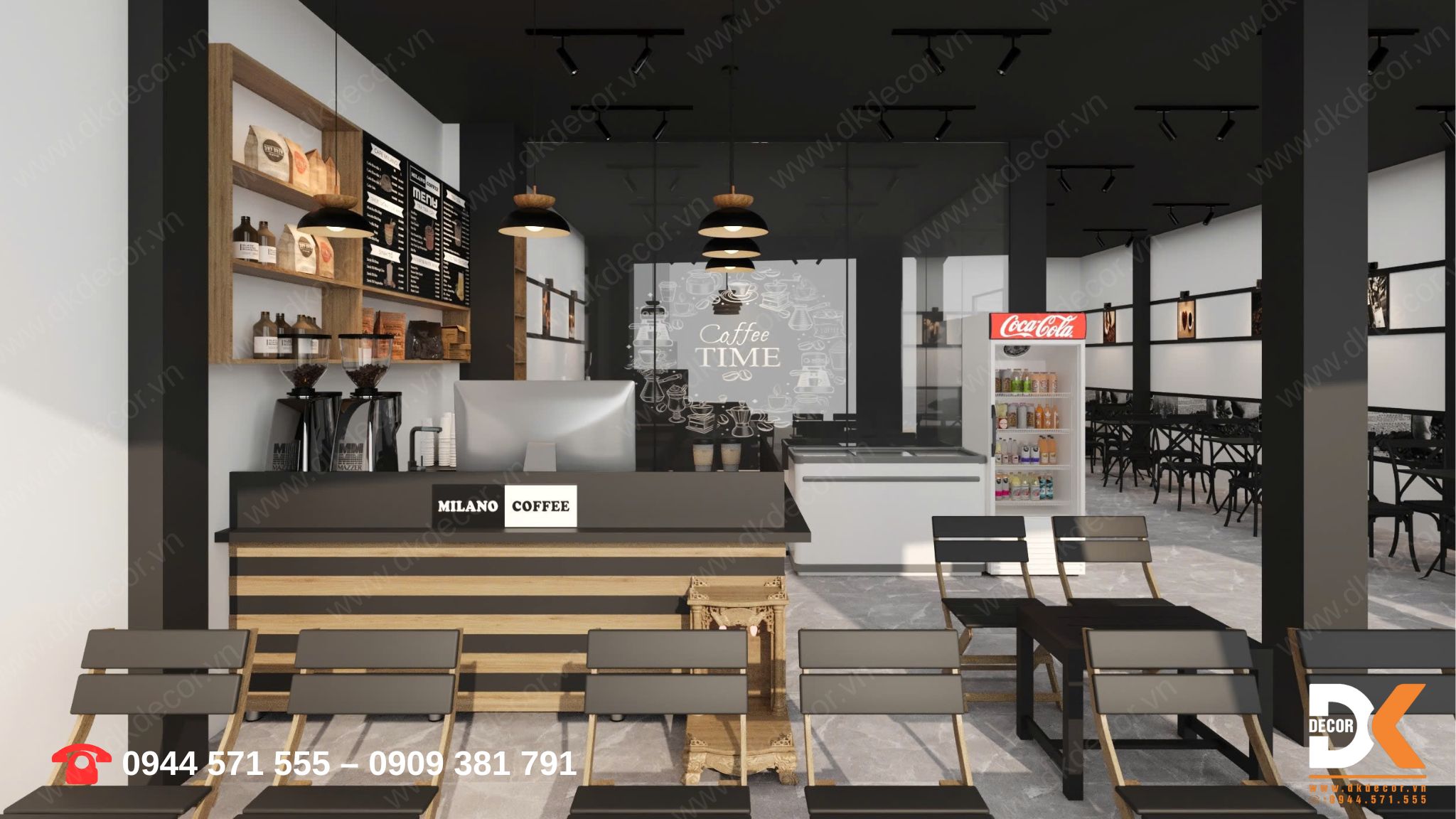 thiết kế quán cafe đẹp ở bình tân