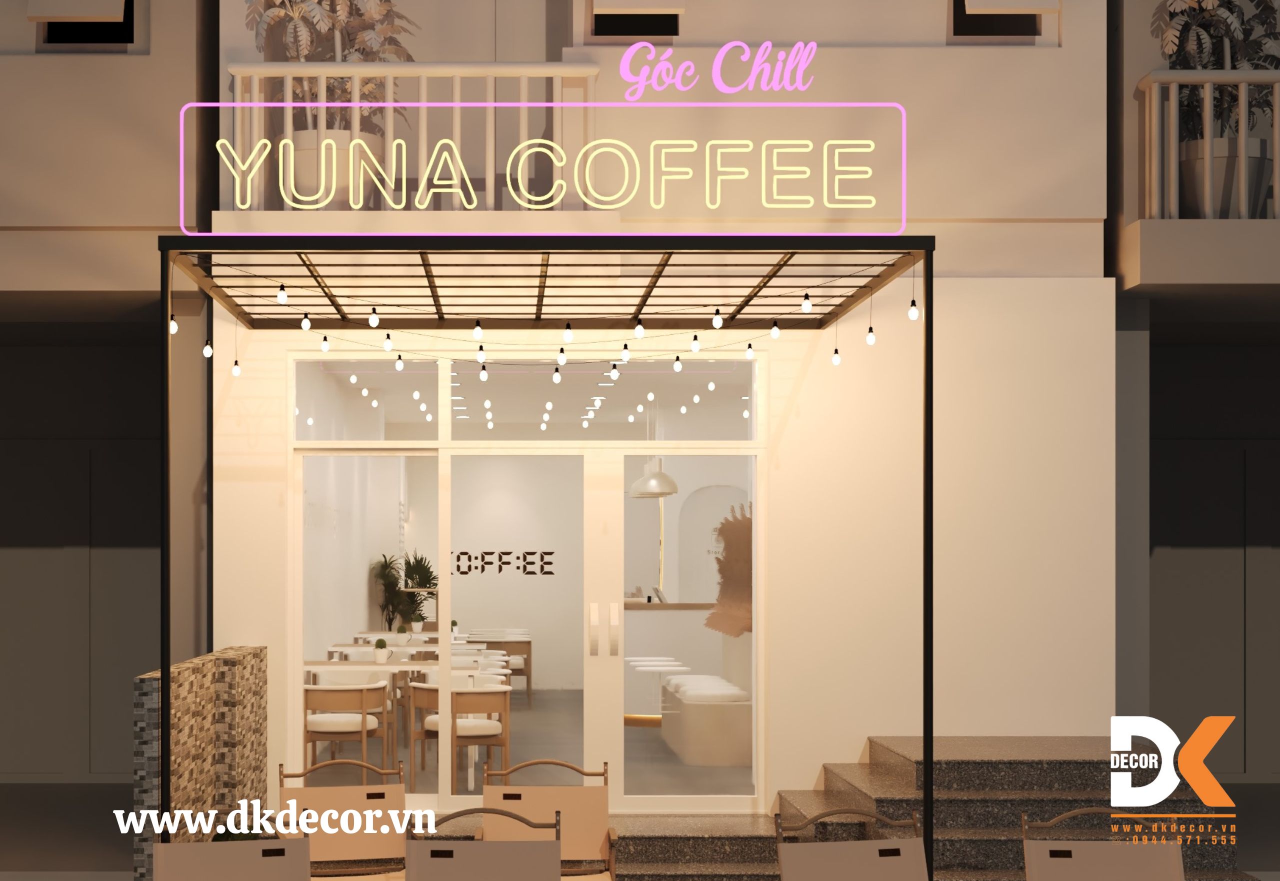 [Thủ Đức] Thiết Kế Quán Coffee YUNA 