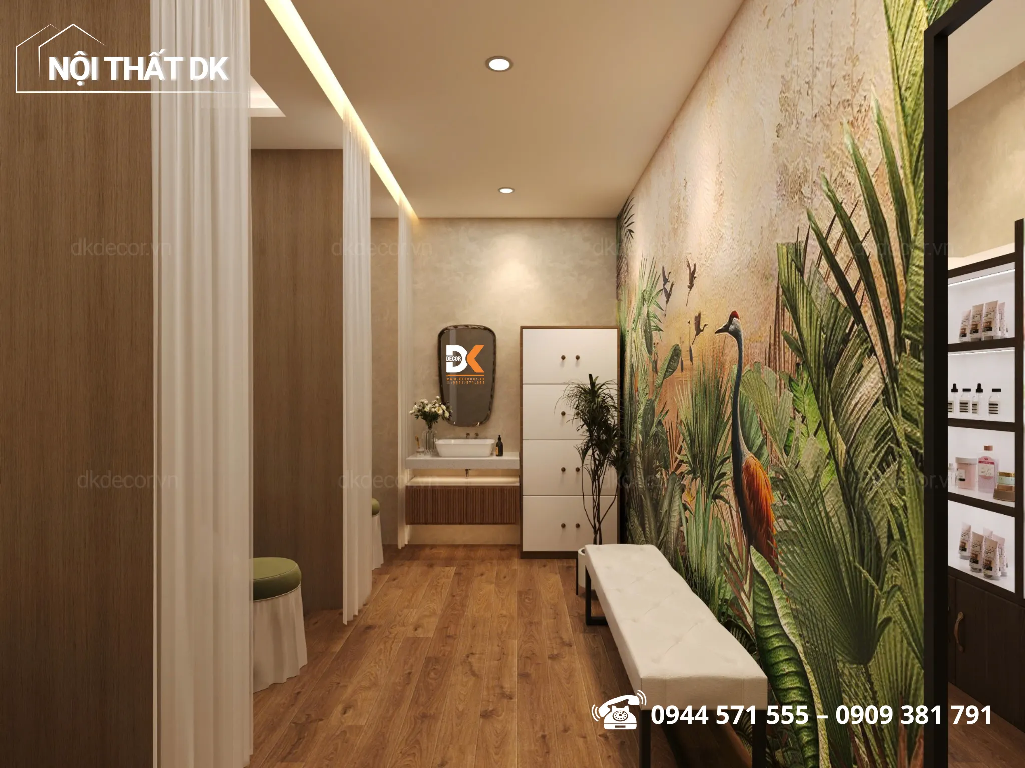 thiết kế spa koe healing