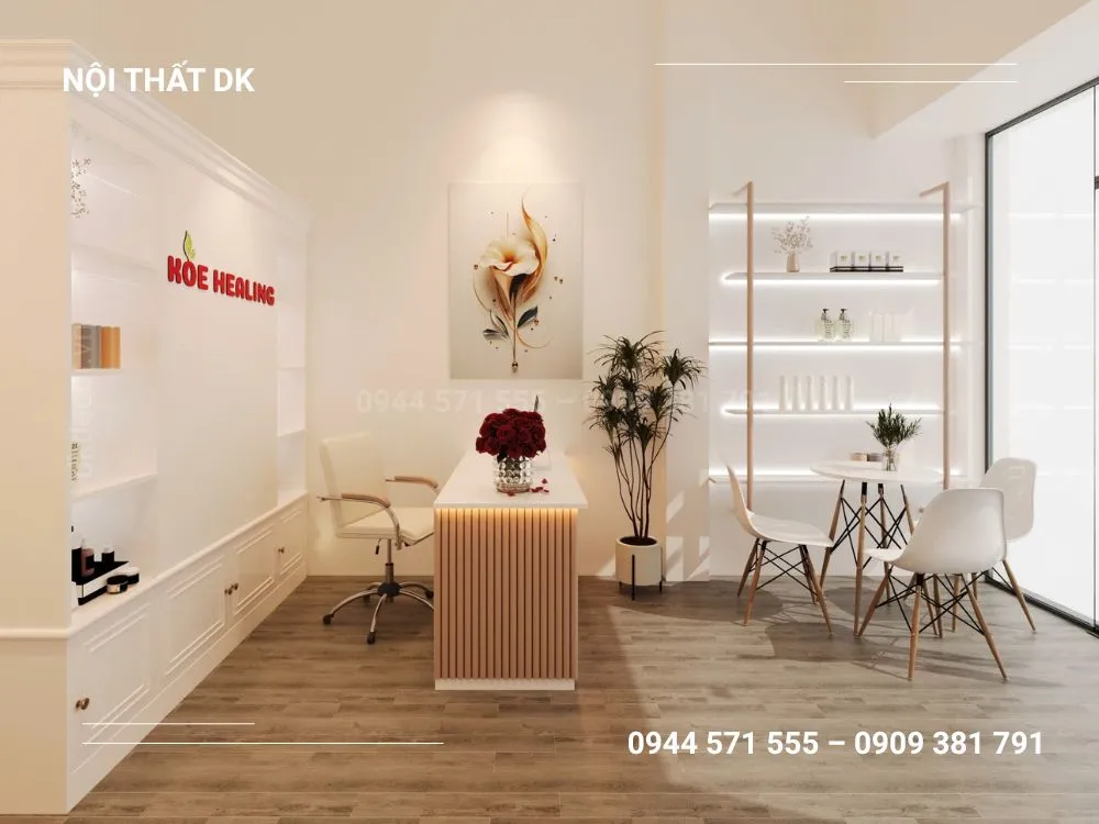 thiết kế nội thất spa koe healing  bình thạnh 