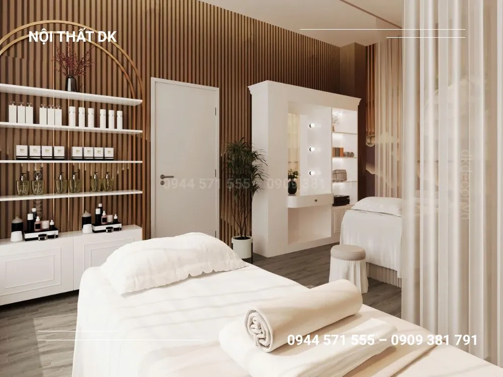 thiết kế nội thất spa koe healing bình thạnh