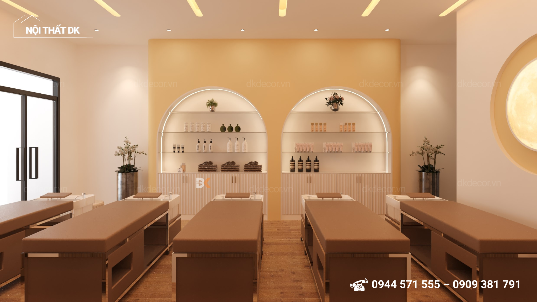 khu vực trưng bày sản phẩm thùy dương beauty