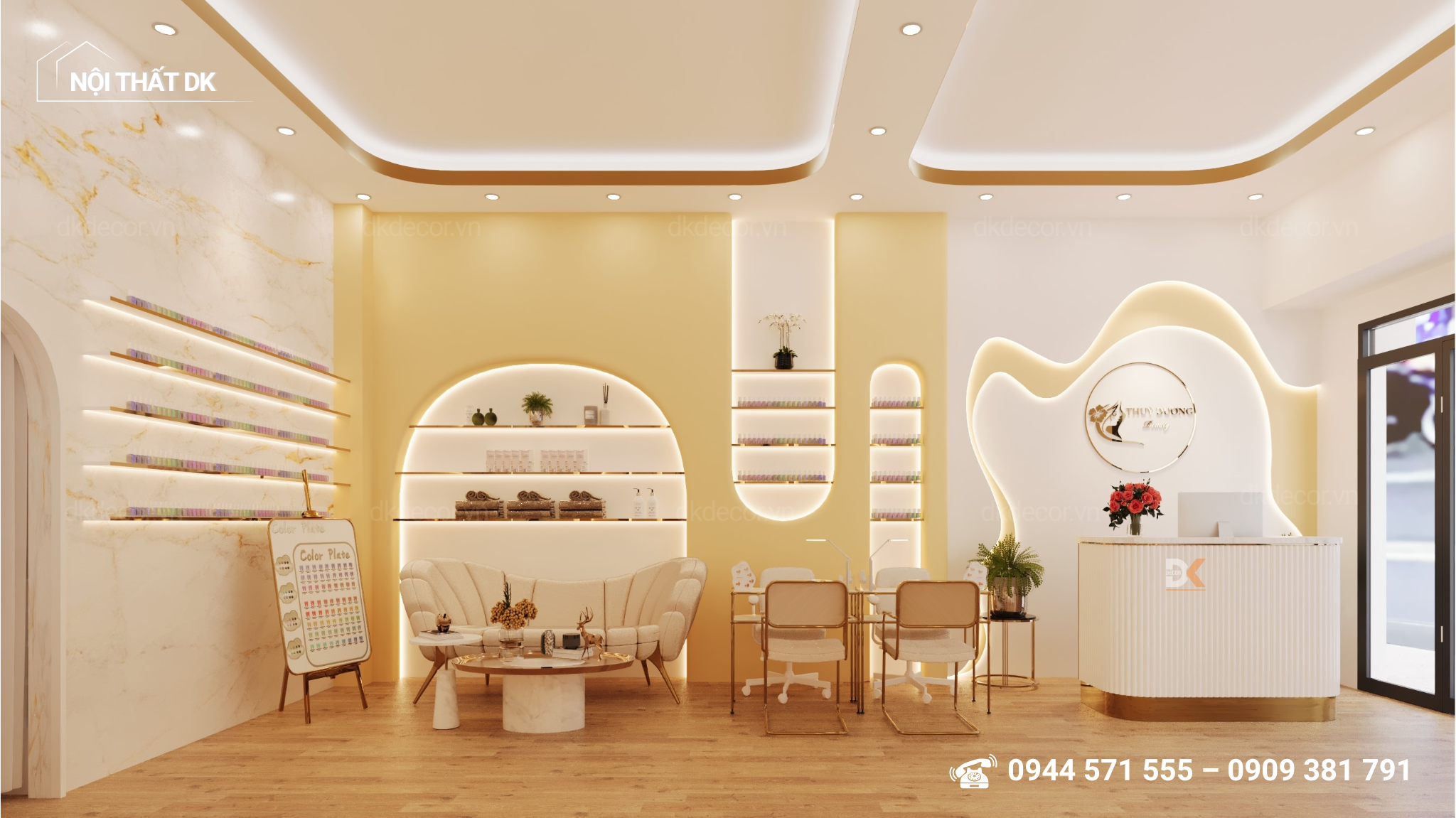 thiết kế spa thùy dương beauty