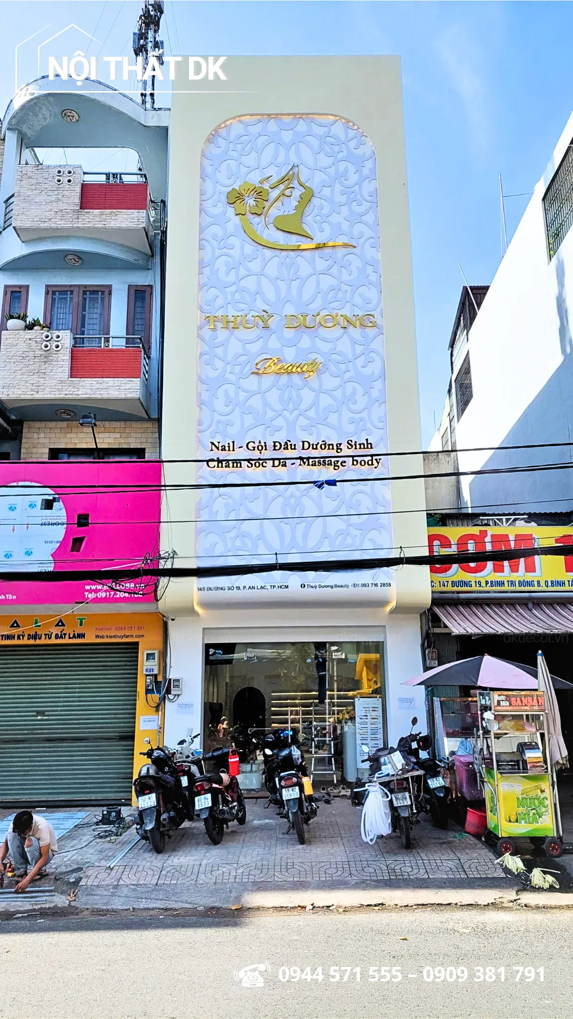 thi công bảng hiệu spa Thùy Dương beauty