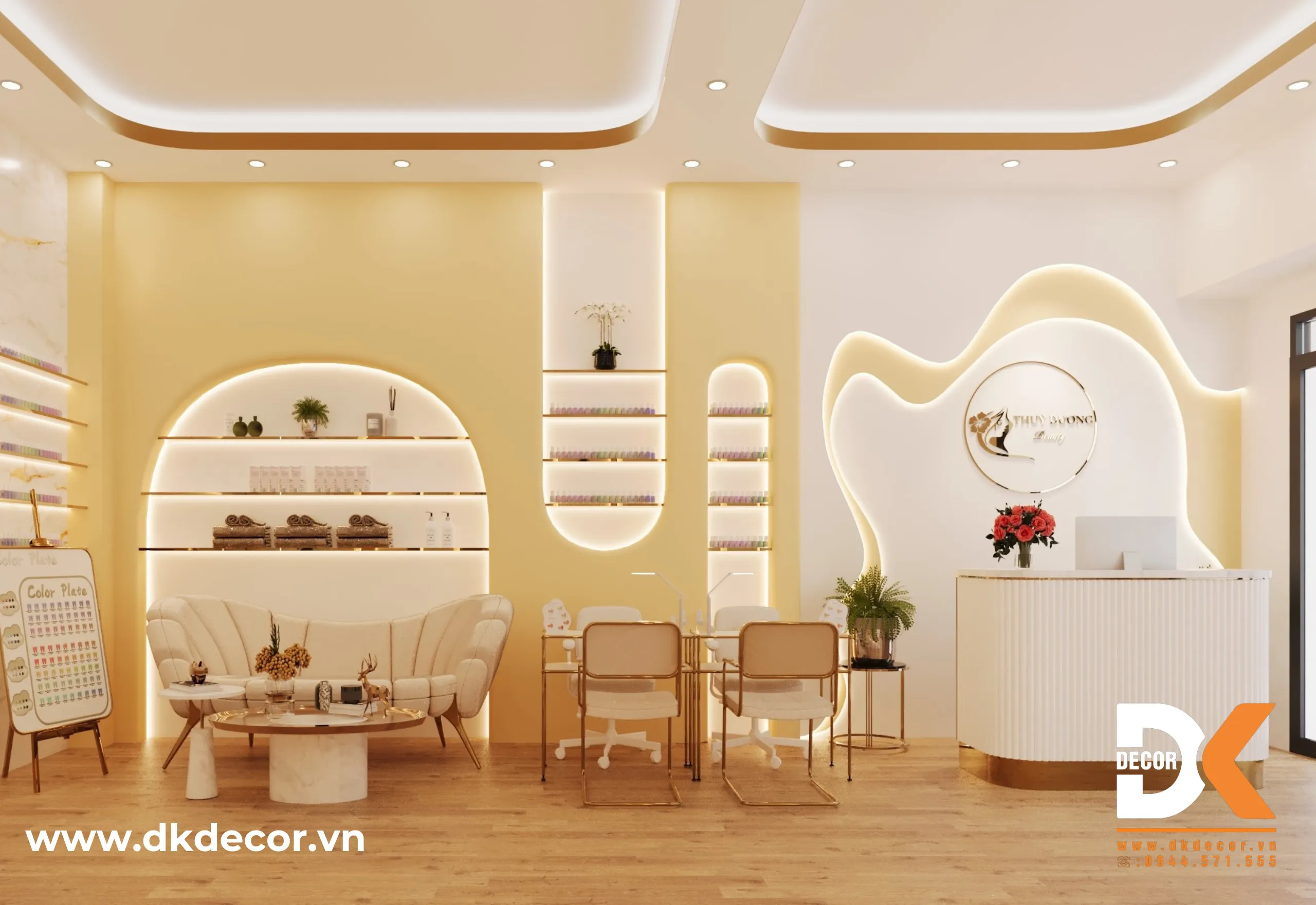 Thiết Kế Spa Thùy Dương Beauty – 180m2 