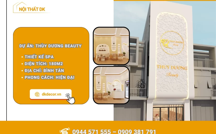 Thiết Kế Spa Thùy Dương Beauty – 180m2