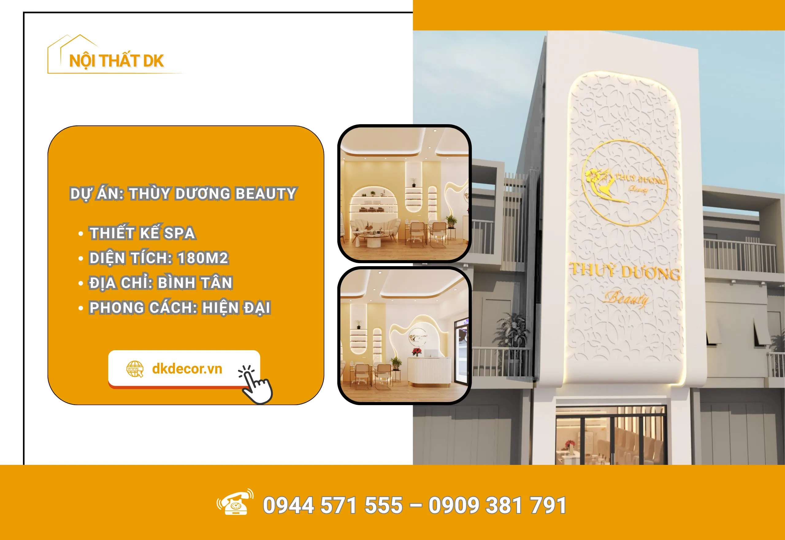 Thiết Kế Spa Thùy Dương Beauty – 180m2 