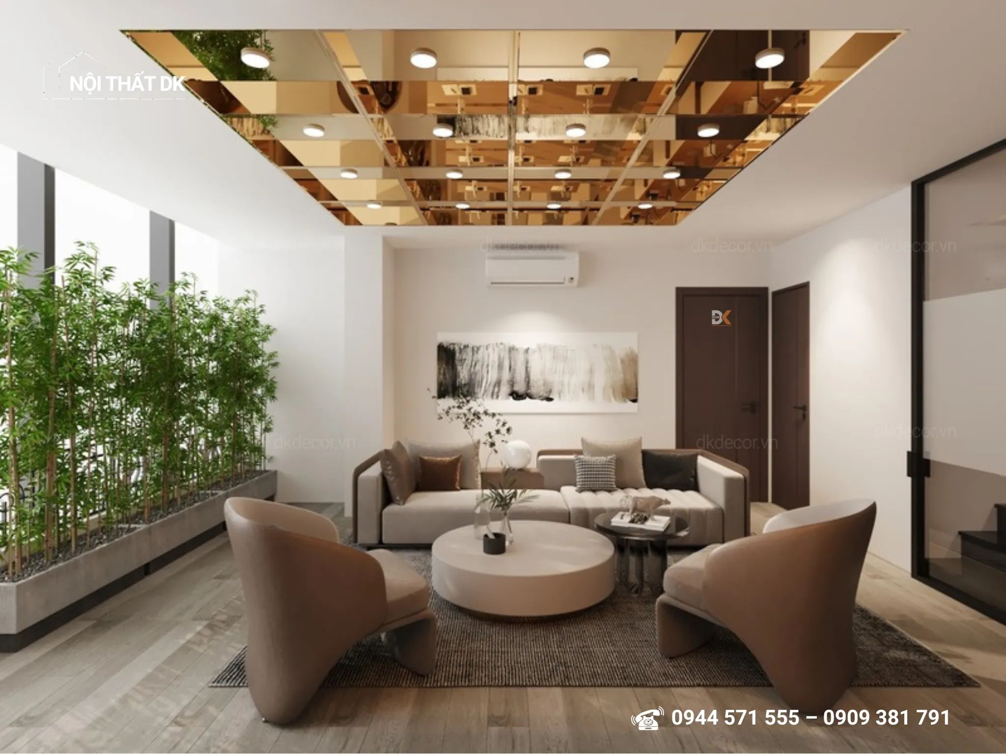 thiết kế nội thất văn phòng D-Group Tân Phú