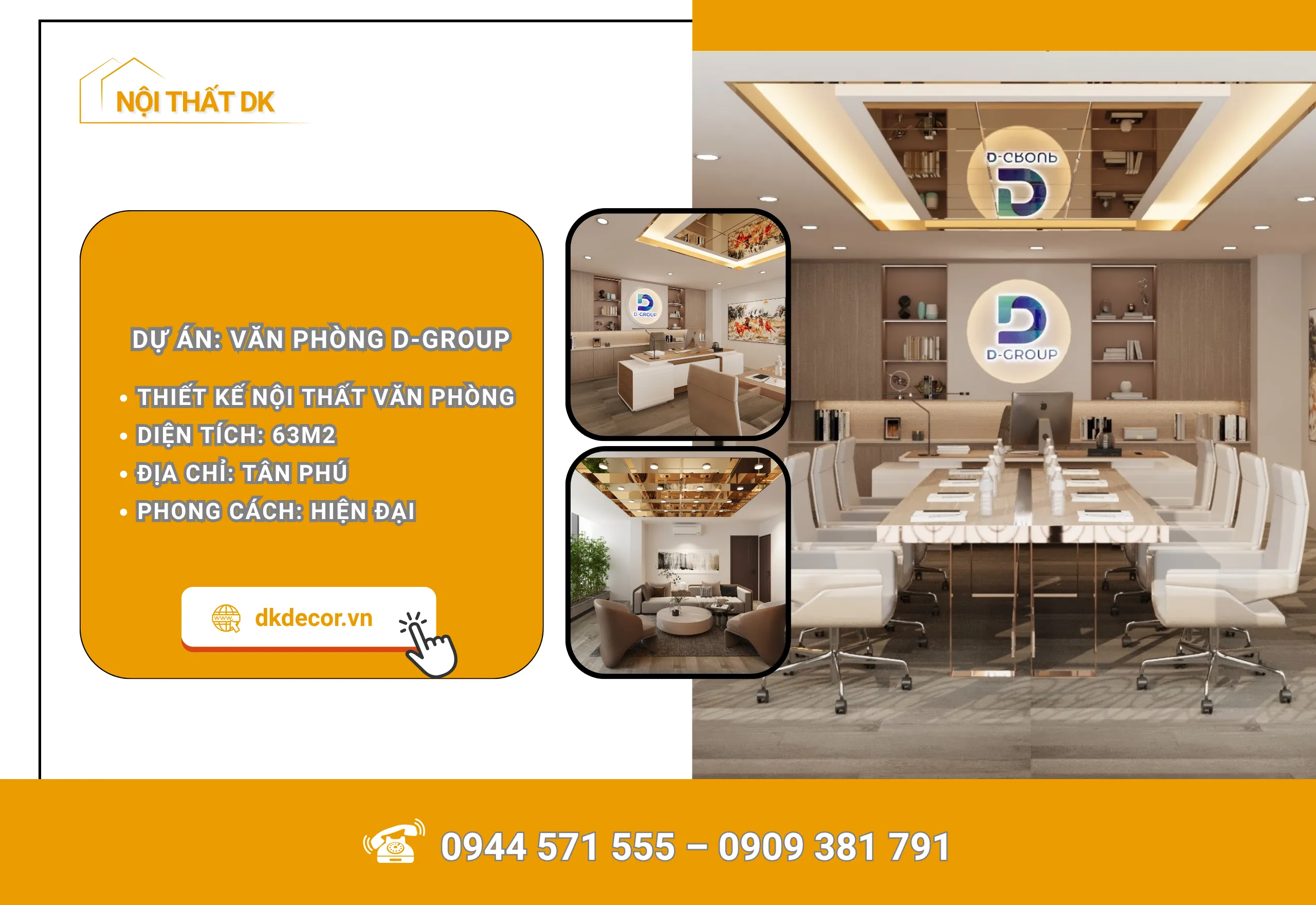 Thiết Kế Nội Thất Văn Phòng D-Group Tân Phú 