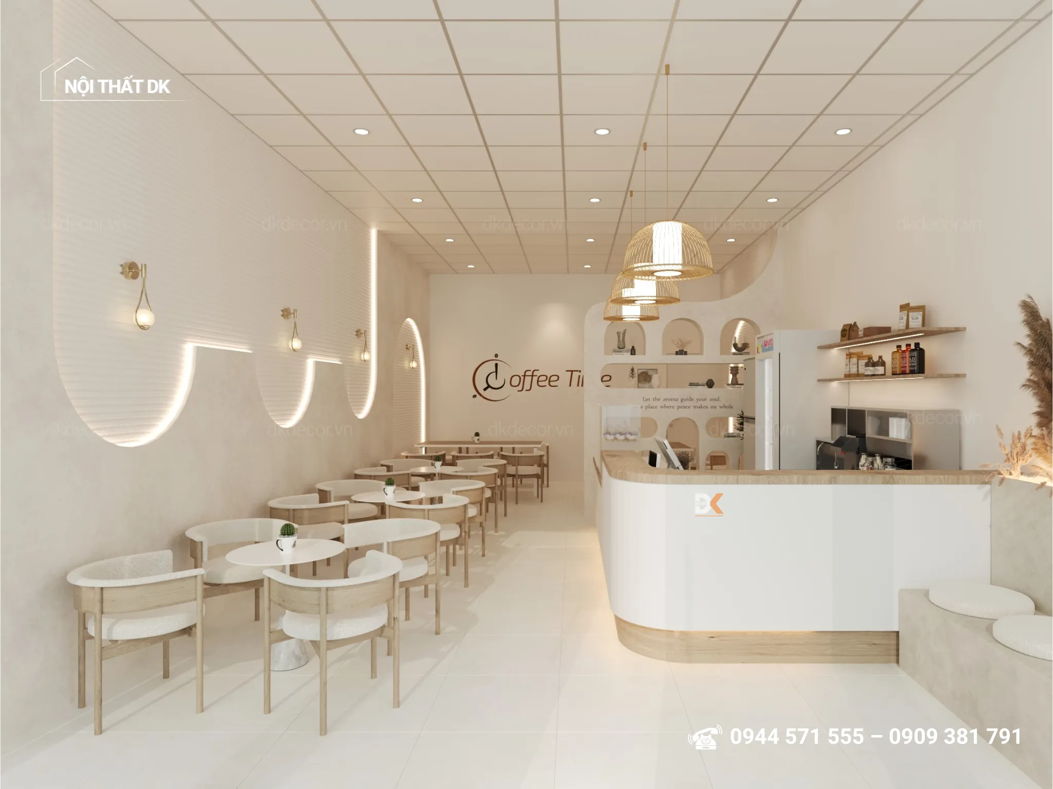 thiết kế quán coffee rosa đồng nai 