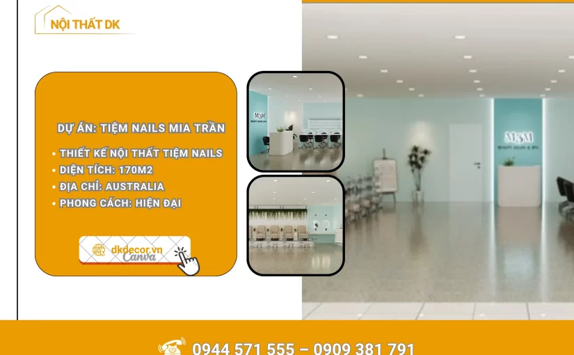 Thiết Kế Tiệm Nails Tại Úc