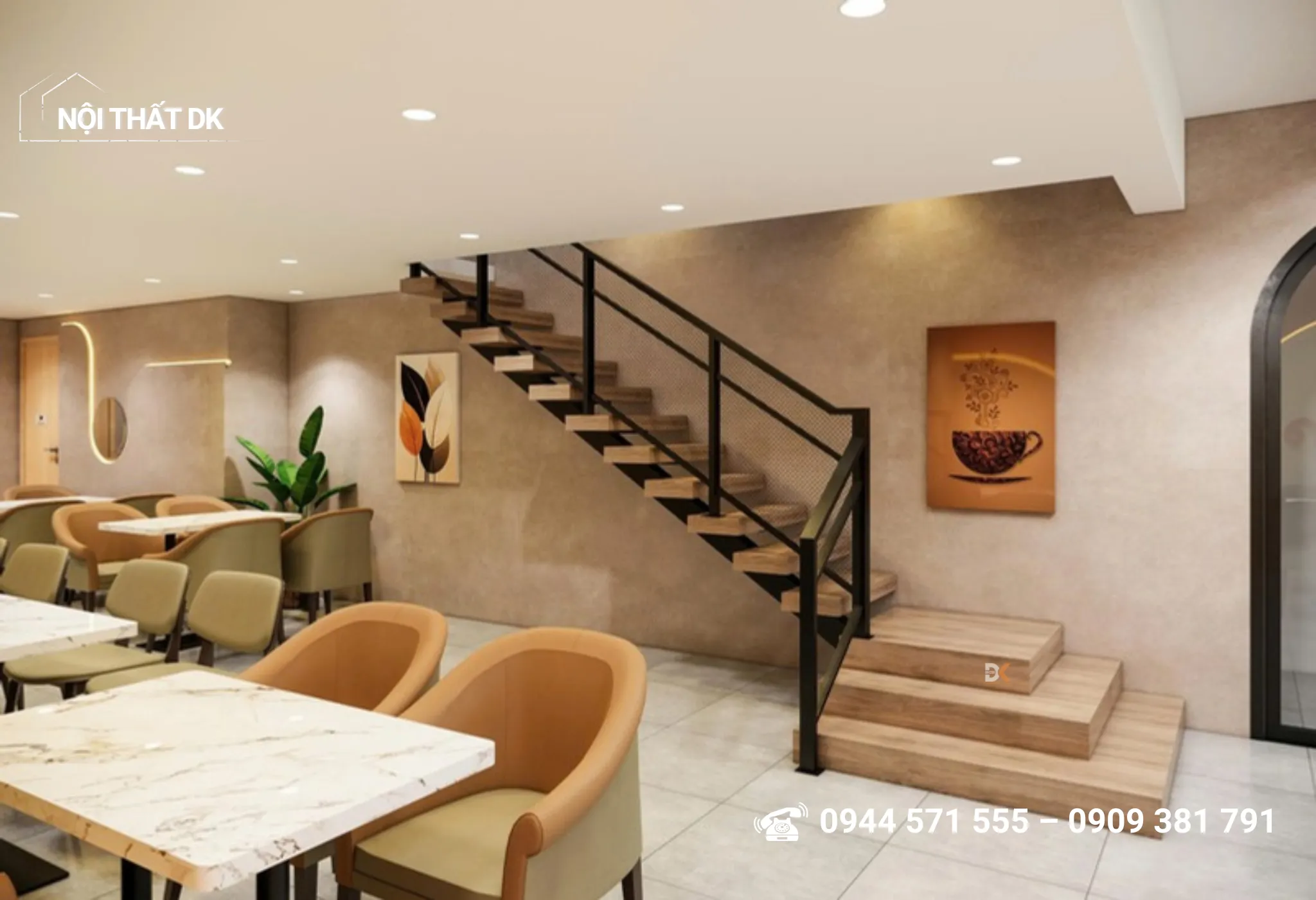 thiết kế quán ăn Viên - quán cafe tại Thủ Đức