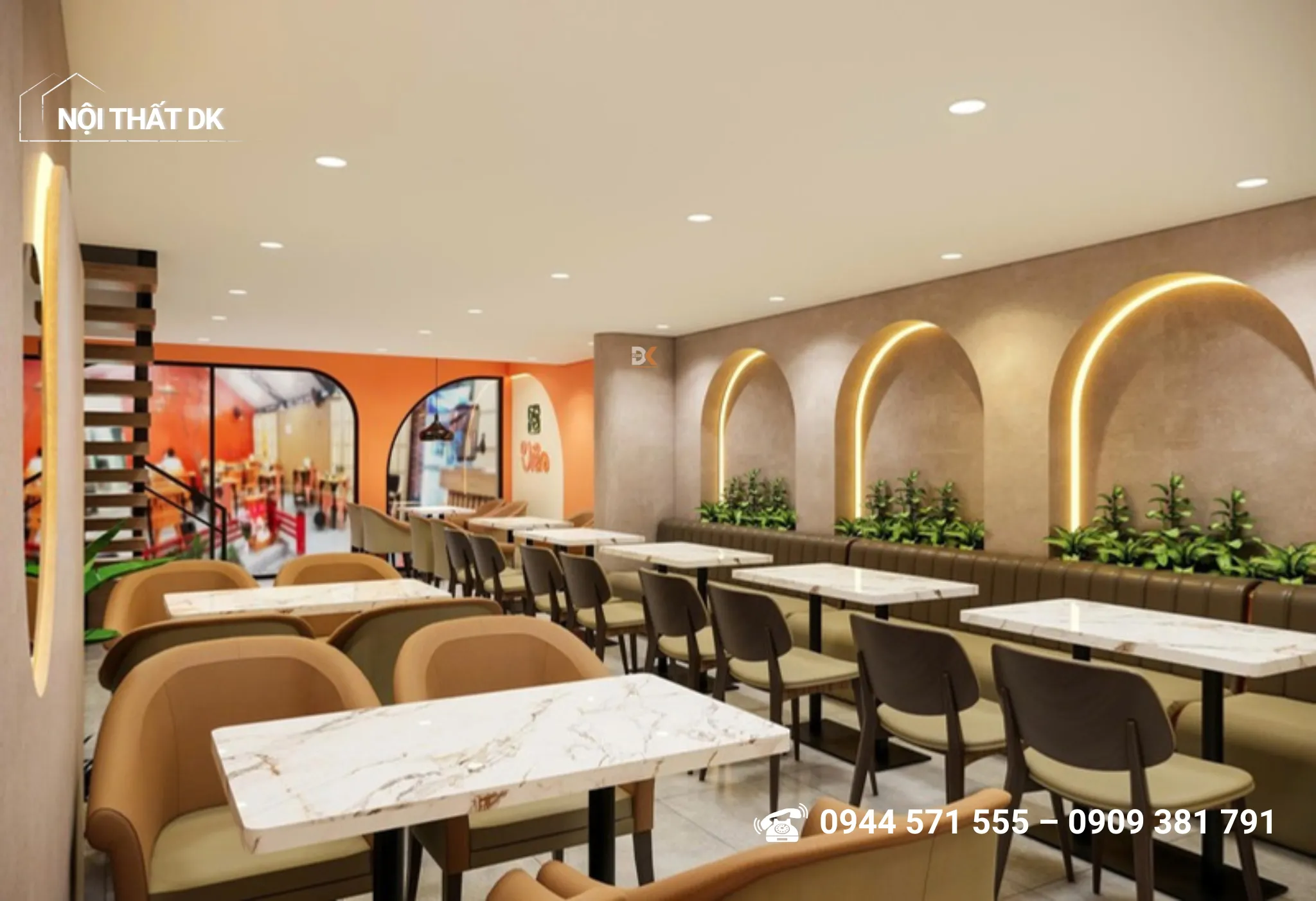 thiết kế quán ăn Viên - quán cafe tại Thủ Đức