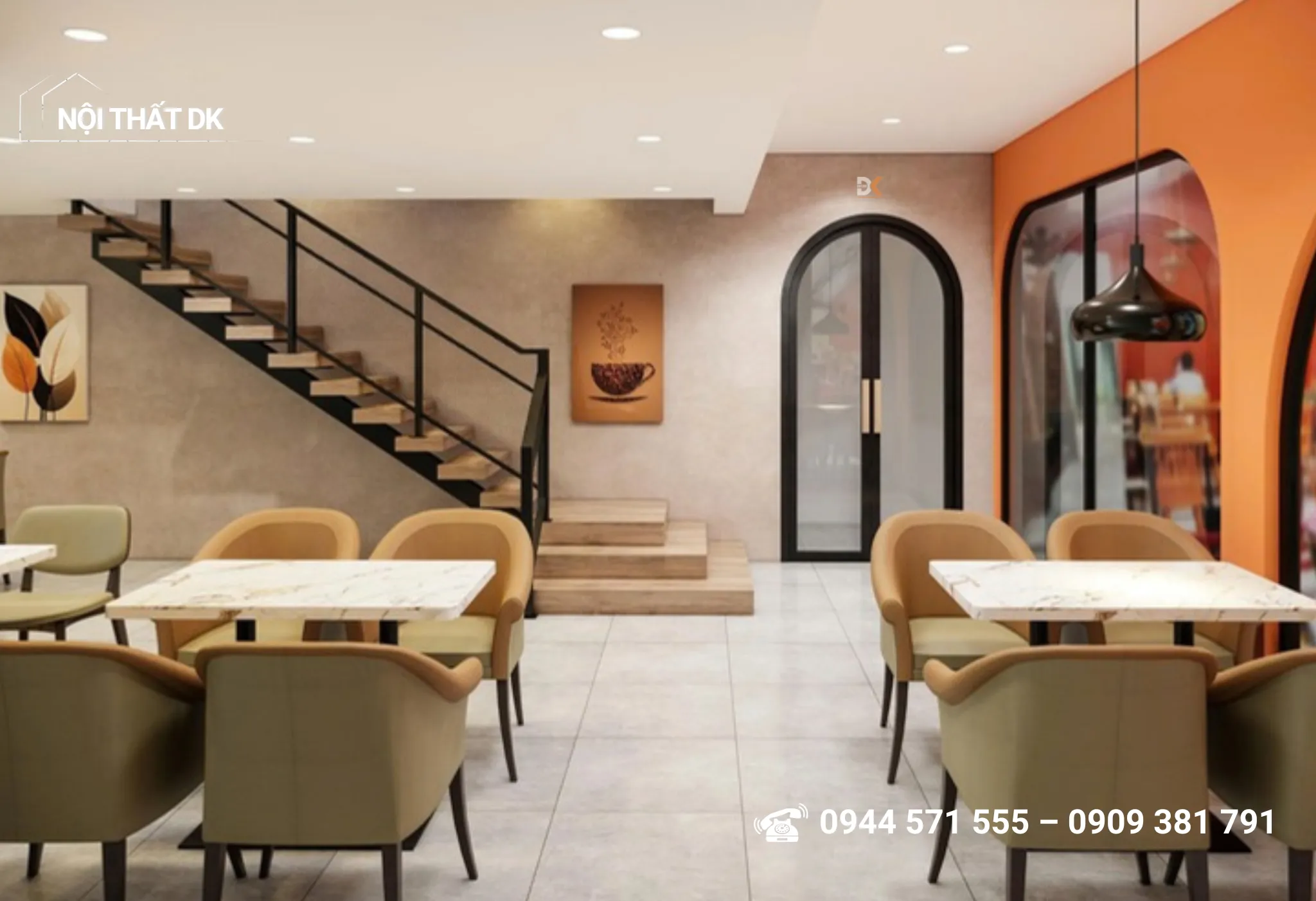 thiết kế quán ăn Viên - quán cafe tại Thủ Đức