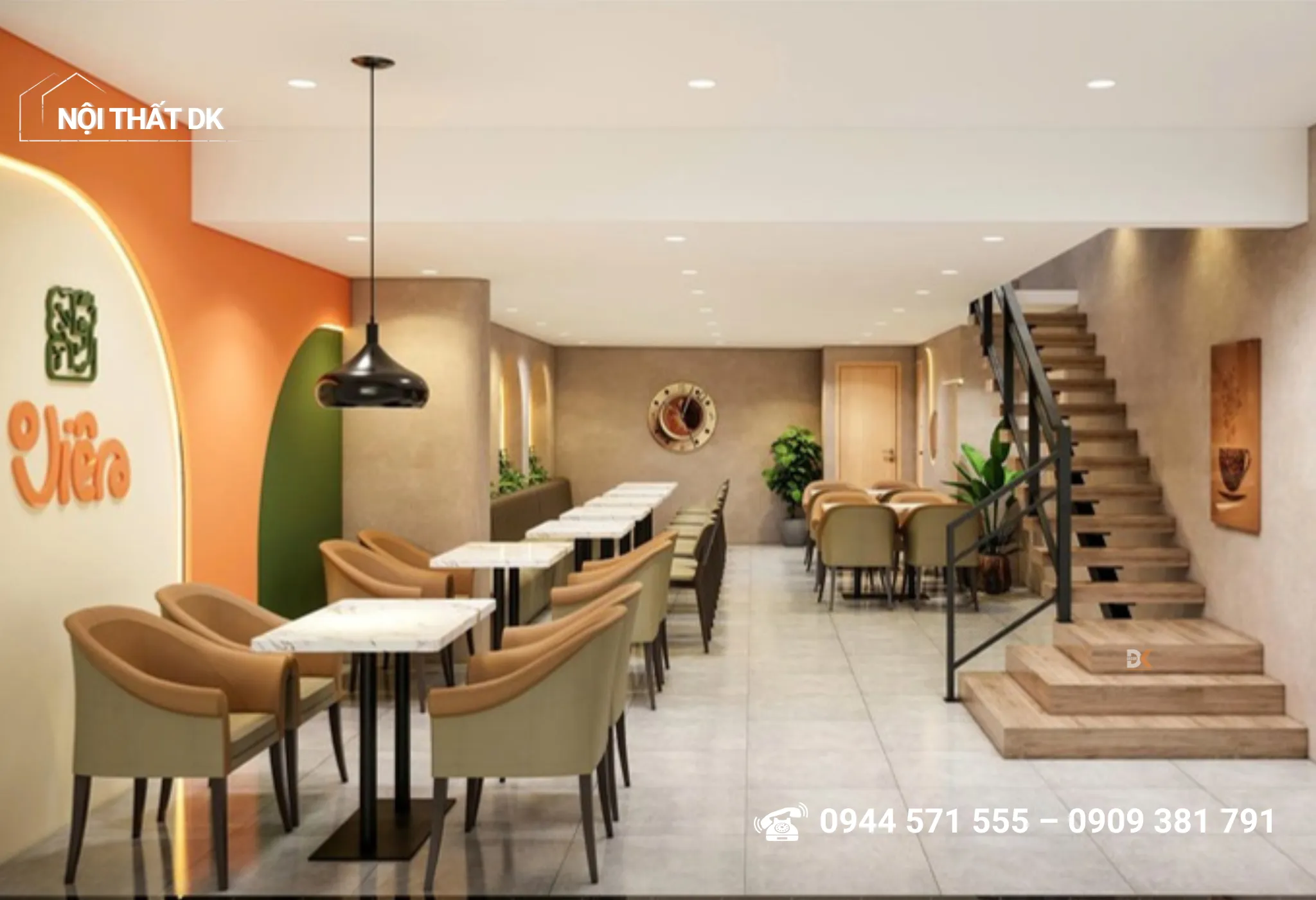 thiết kế quán ăn Viên - quán cafe tại Thủ Đức