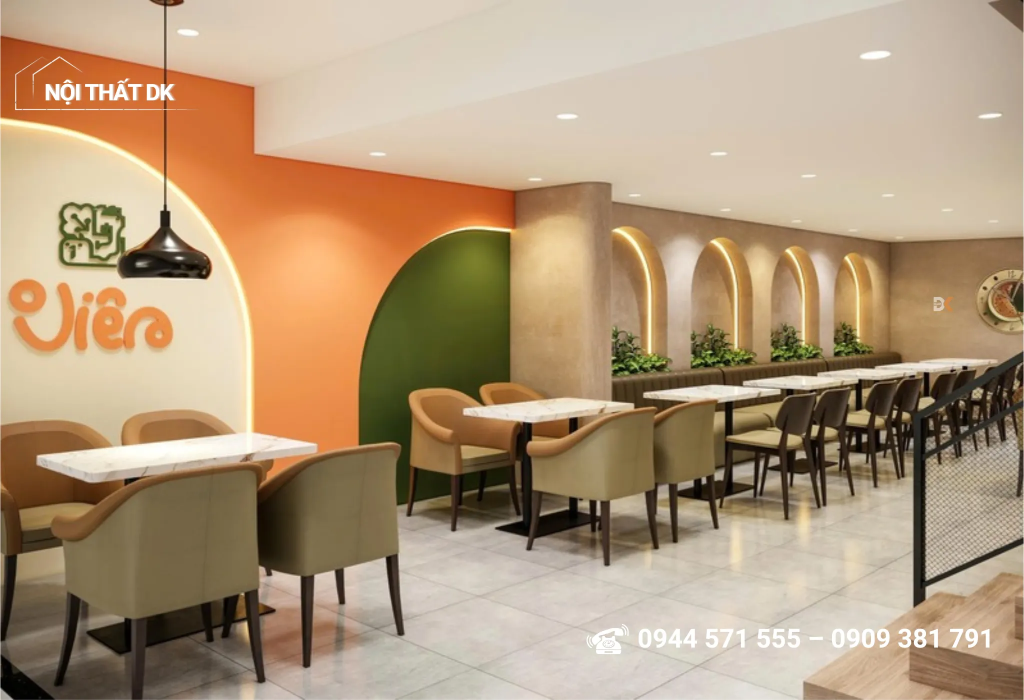 thiết kế quán ăn Viên - quán cafe tại Thủ Đức