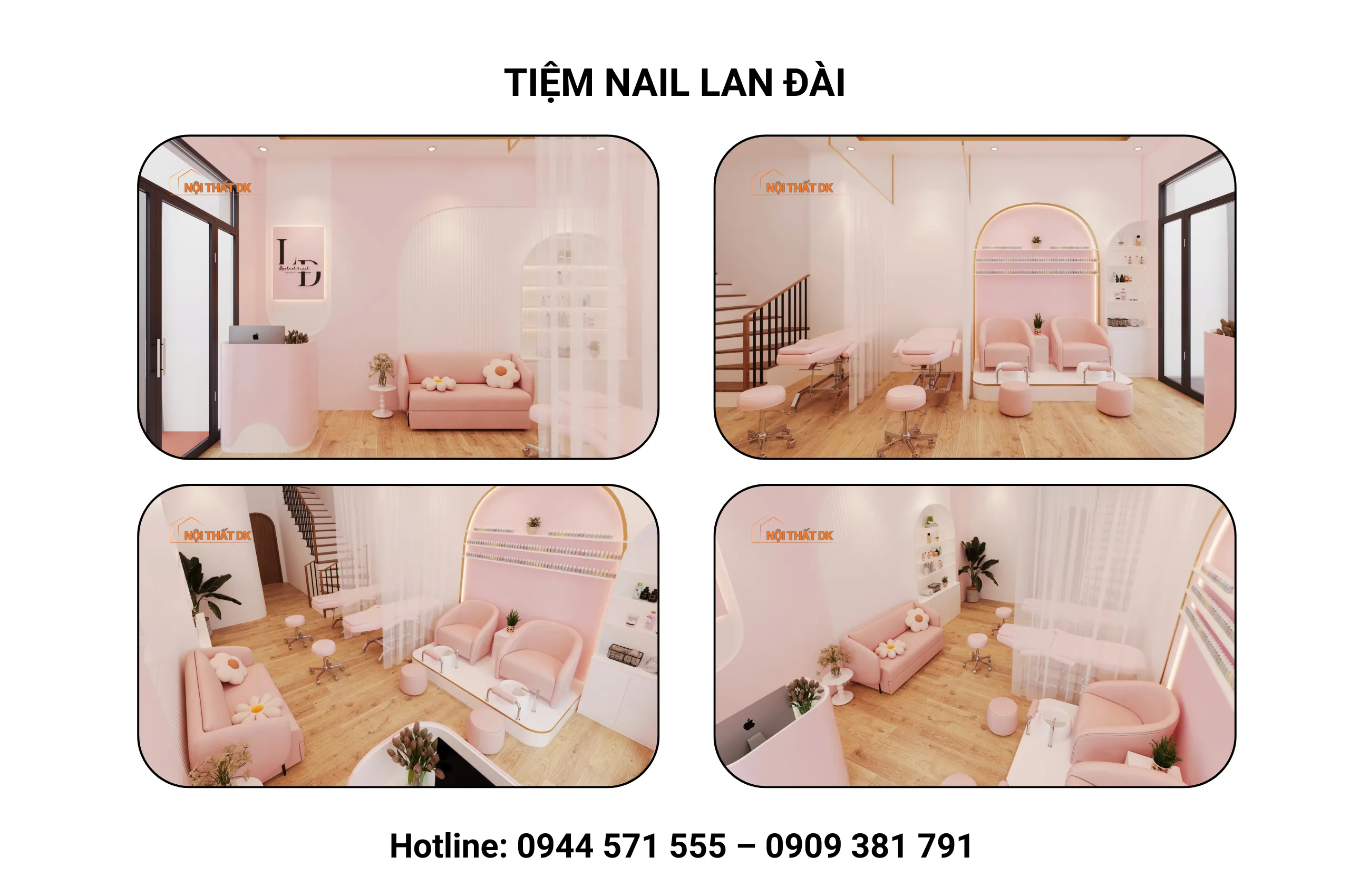 Thiết Kế Tiệm Nail Lan Đài thiết kế tiệm nail lan đài