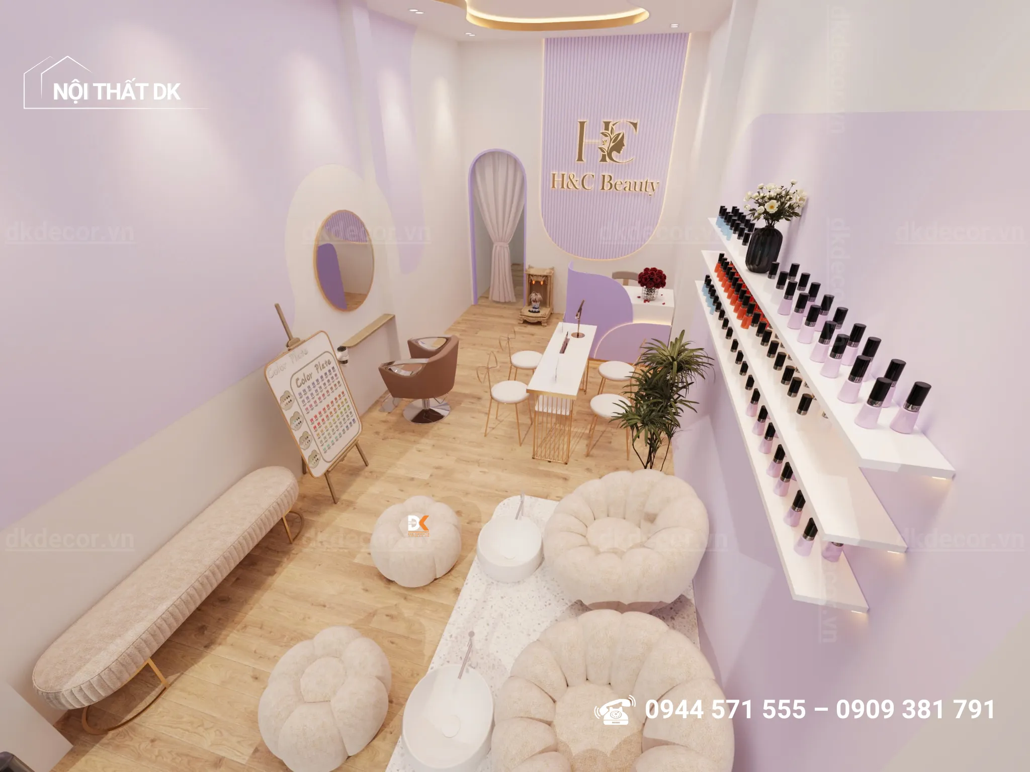 thiết kế tiệm spa HC-mini quận 7 thiết kế tiệm spa HC-mini quận 7