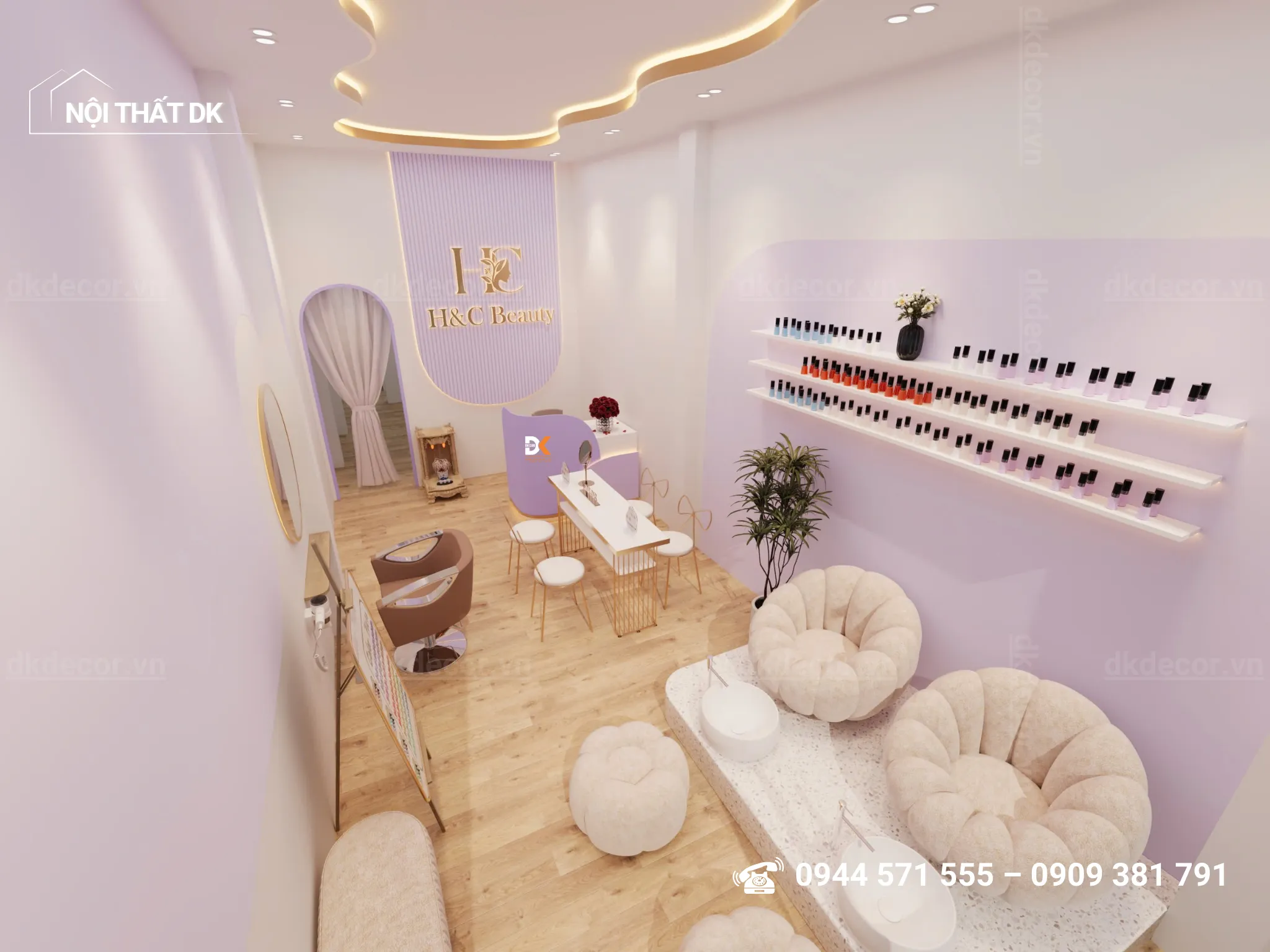 thiết kế tiệm spa HC-mini quận 7 thiết kế tiệm spa HC-mini quận 7