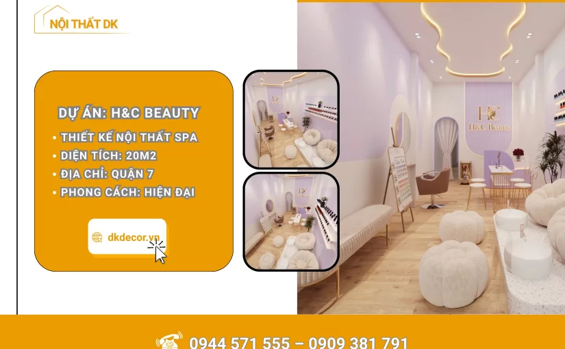 Thiết Kế Tiệm Spa HC Mini